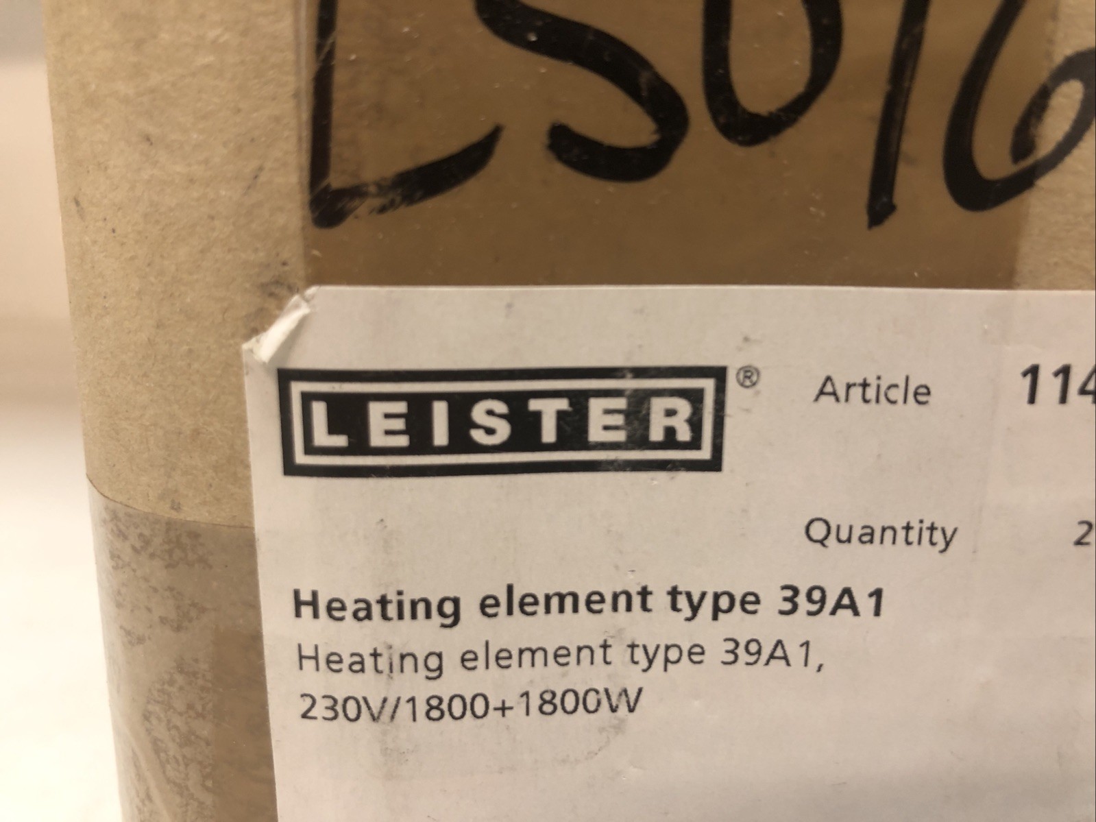 Lot Of 2 New Leister Heating Element Type 39A1, 230V/2800+1800W – 114.418