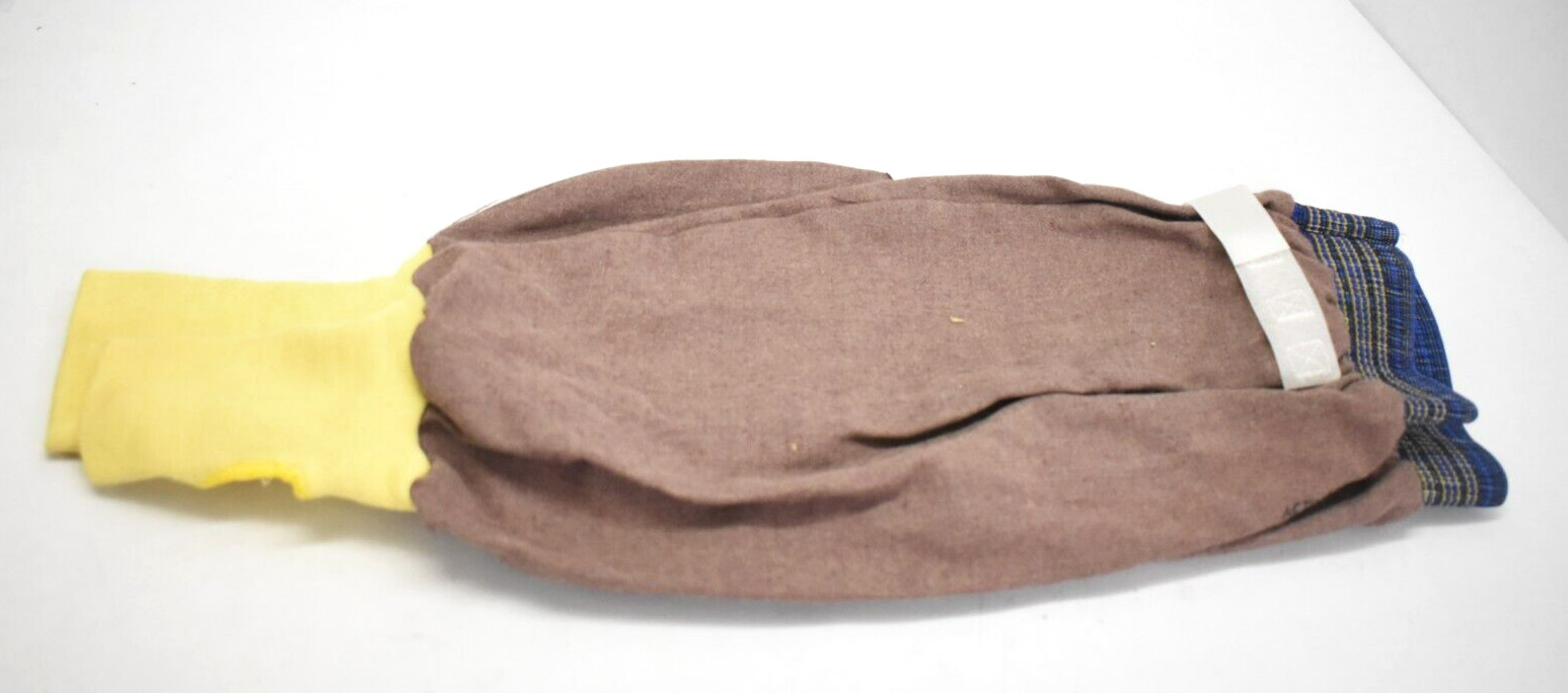 Ansell Brown Made w/ Kevlar/Cotton FR Welding Sleeve 22″ w/ Thumb Hole 59-406