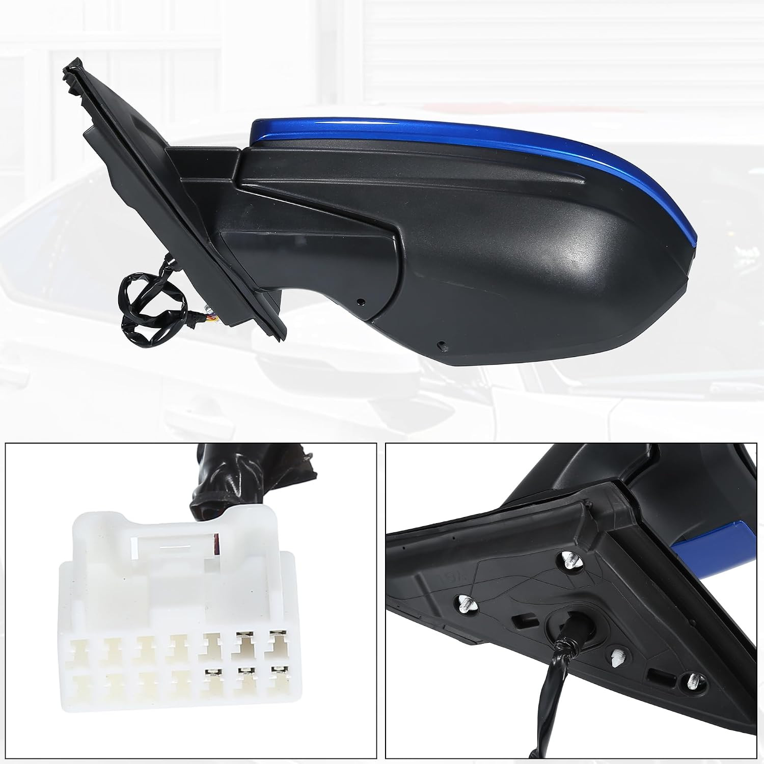 Door Mirror Assembly Left Driver Side for Honda Civic 2016-2020 Power Glass Heat
