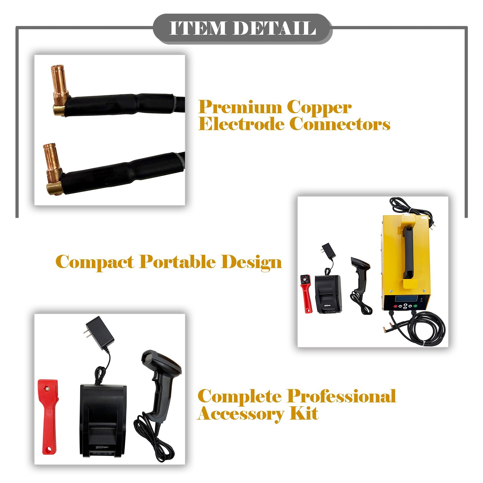 Portable Inverter Auto Electrofusion Welder PE Pipe Welder 20-400MM 170-250V