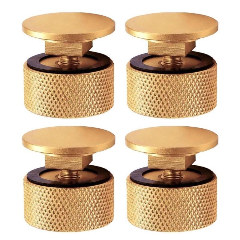 4Pcs Gold Aluminum Helmet Clamps Fasteners for Multiple Welding Hood Types
