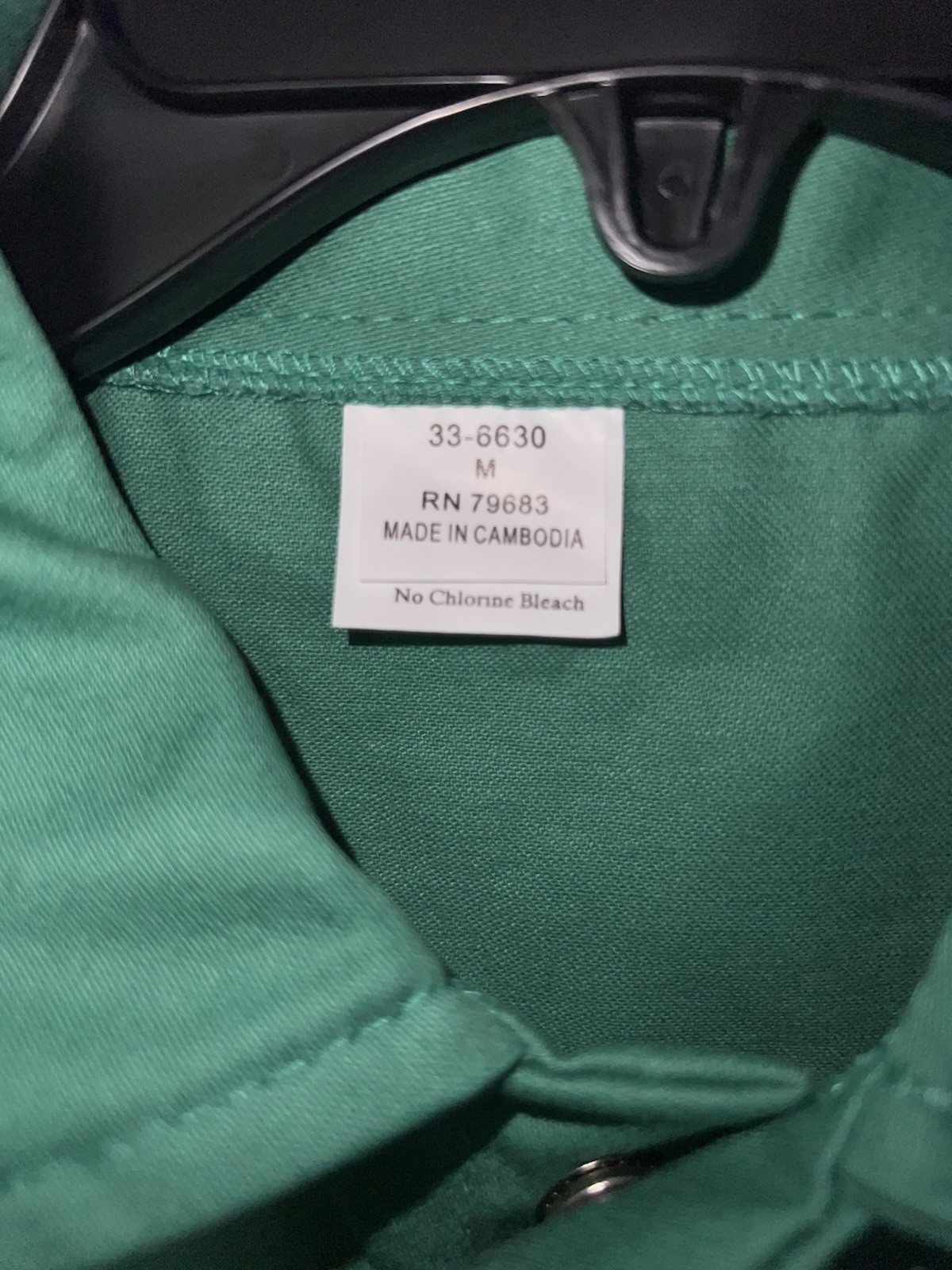 Weldas Flame Retardant Cotton Welding Jacket, Green, Medium