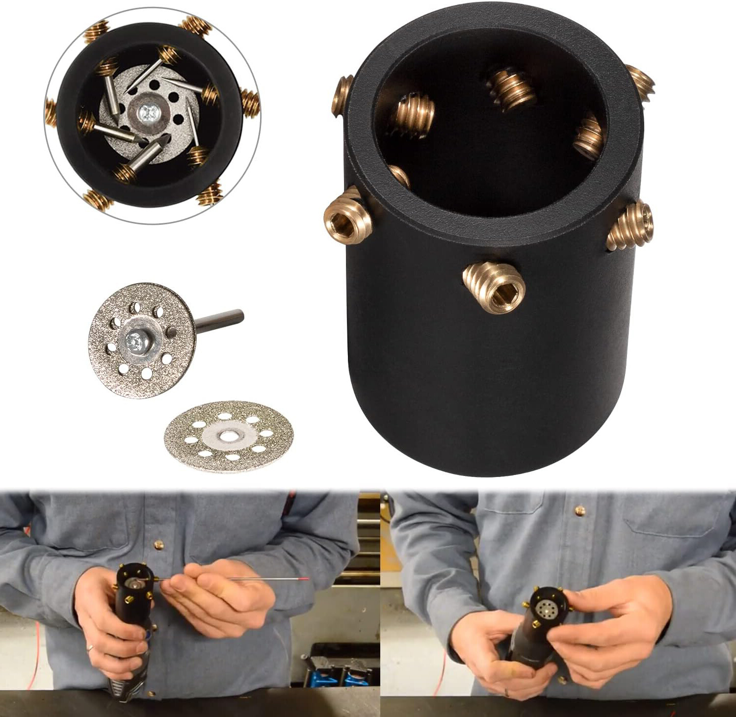 GR-12 TIG Welding Tungsten Electrode Sharpener Grinder With Multi-Angle & Offset