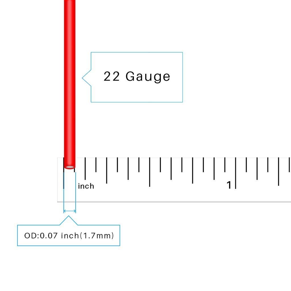 BNTECHGO 22 Gauge silicone wire 2 x 50ft, red and black