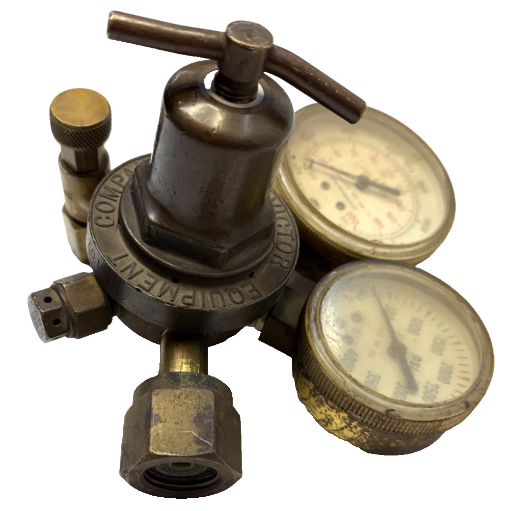 VICTOR OXYGEN SINGLE STAGE REGULATOR, SR-250 C, MEDIUM DUTY, FORGED BRASS