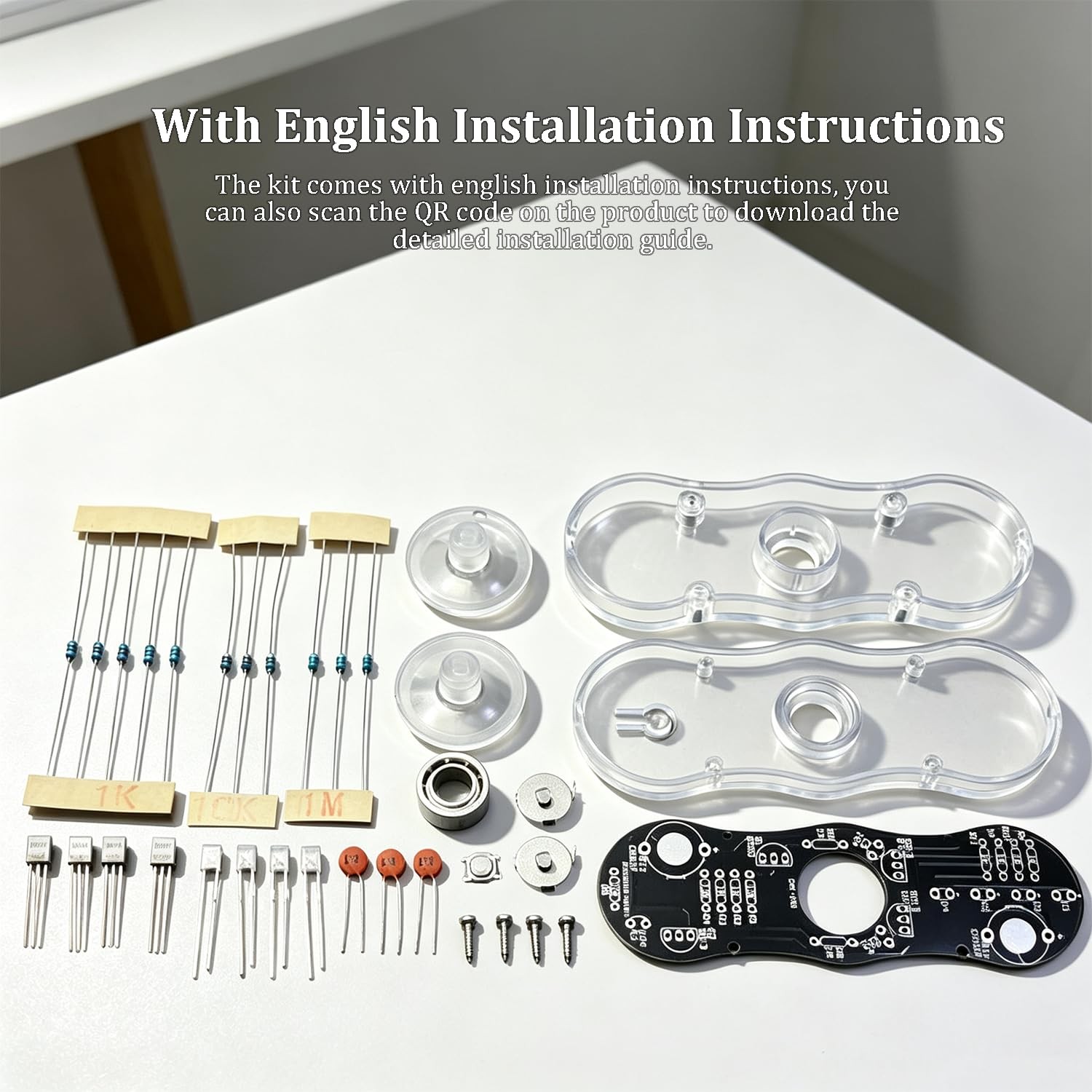 ISolderStore 2 Leaves LED Rotating Gyroscope DIY Kit 2 non SMD