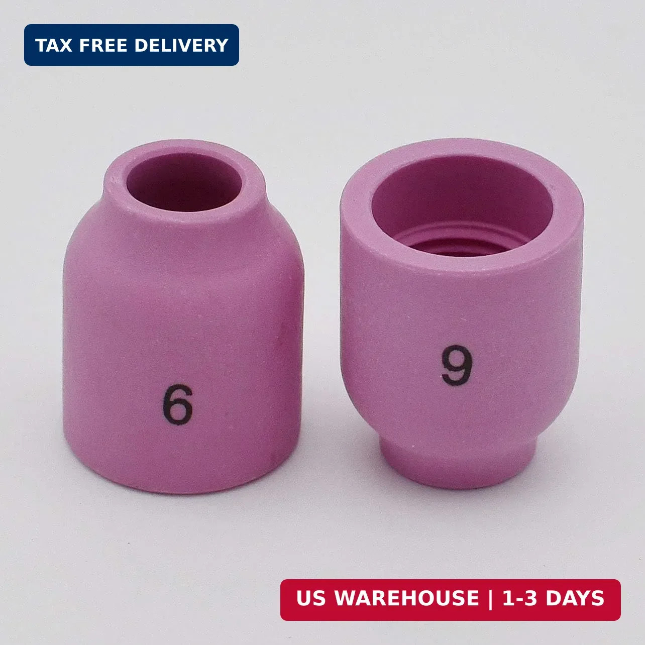 10PK TIG Gas Lens Alumina Nozzle 53N60 6# 3/8″ For SR WP- 9/20 & 17/18/26 | 10PK