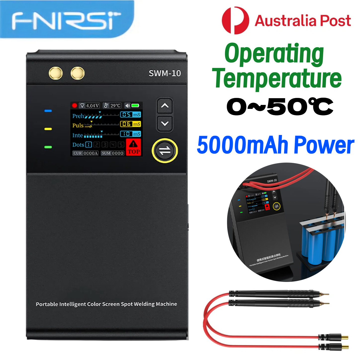 FNIRSI SWM-10 Mini Spot Welding Machine 5000mah DIY Portable TFT Weldable Tool