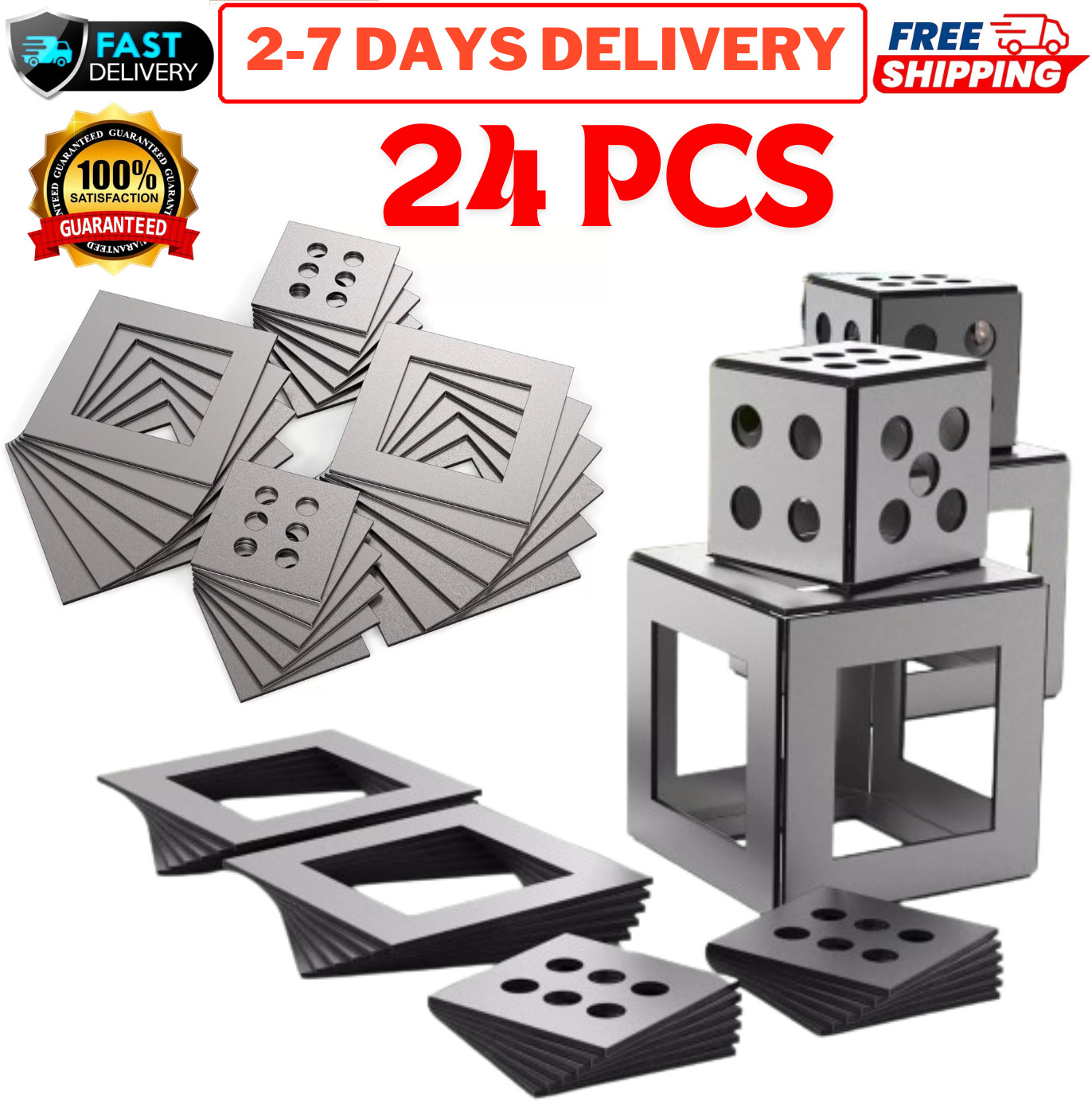 Dice DIY Welding Practice Kit Steel Welding Skill Training Metal Pieces Set 17GA
