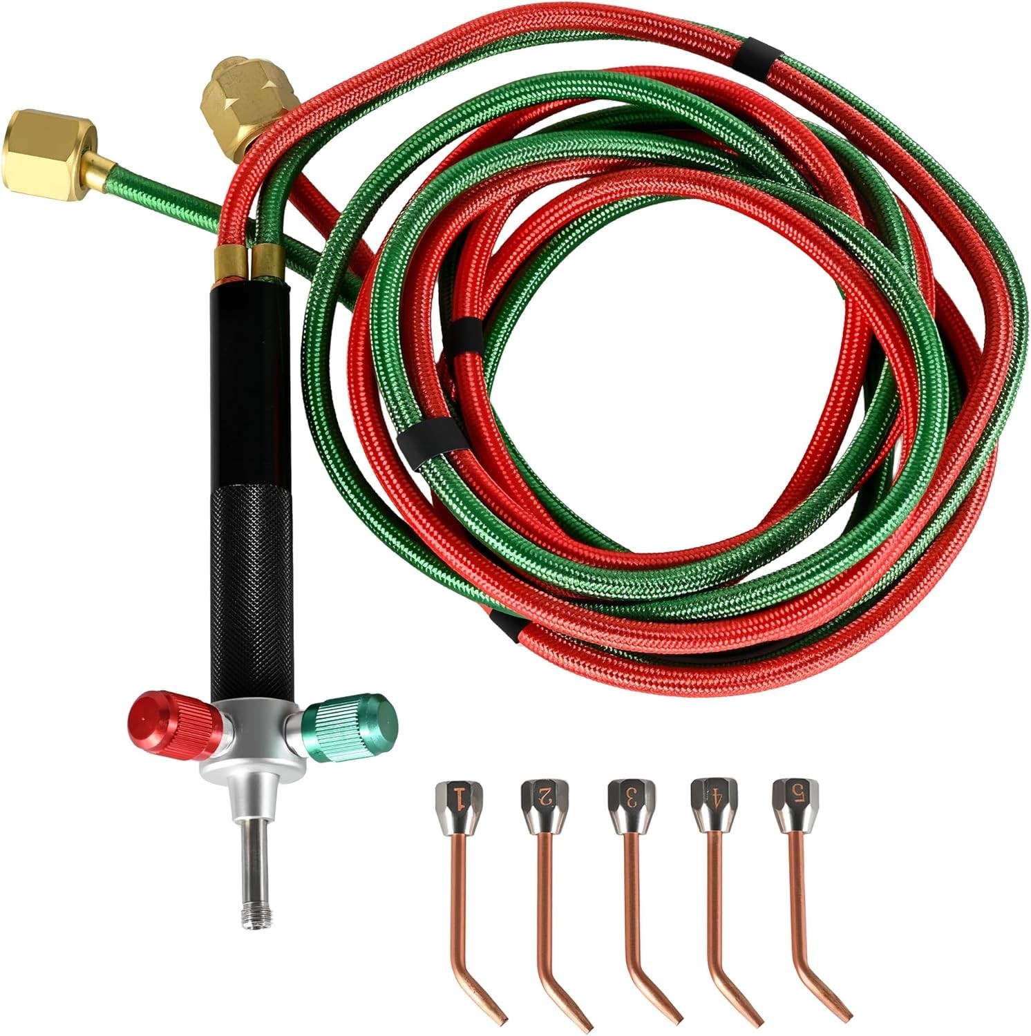 Professional Oxygen Torch Kit with 5 Welding Tips – Perfect for Crafts & Repairs