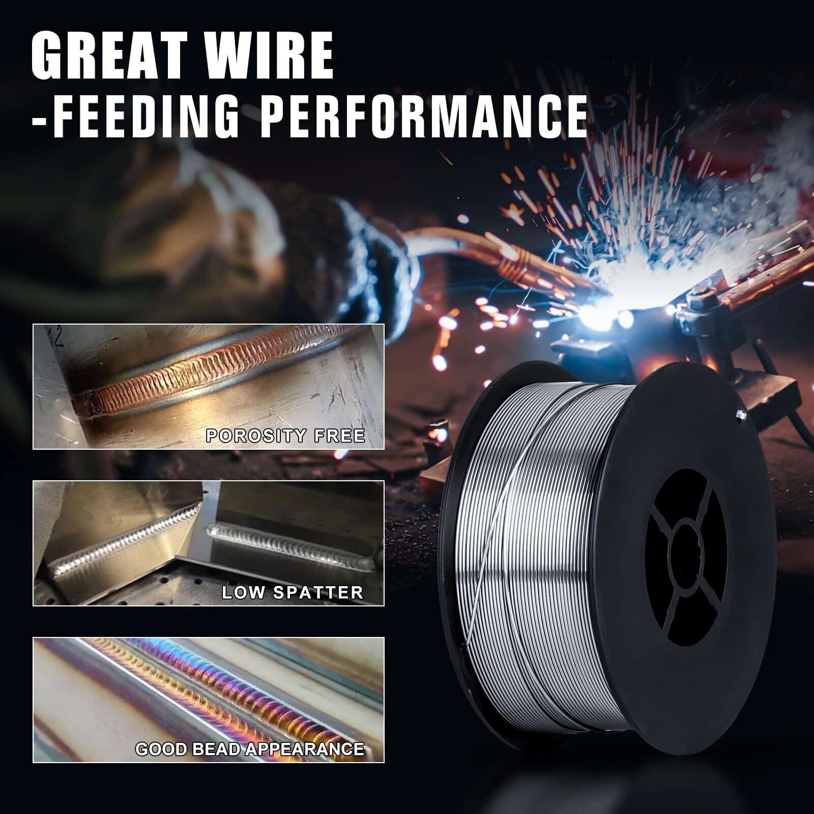E71TGS Gasless Flux Core Welding Wire, .030-Inch 2-Pound Spool