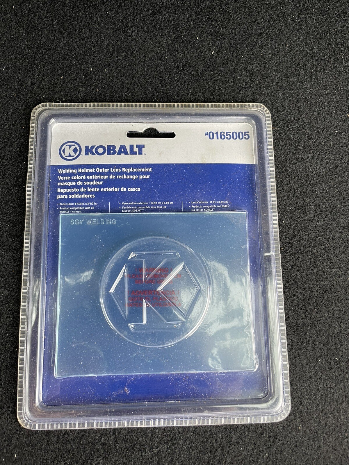 2 (two) – Kobalt Welding Helmet Outer Lens Replacement 4-1/3 x 3-1/2 #0165005