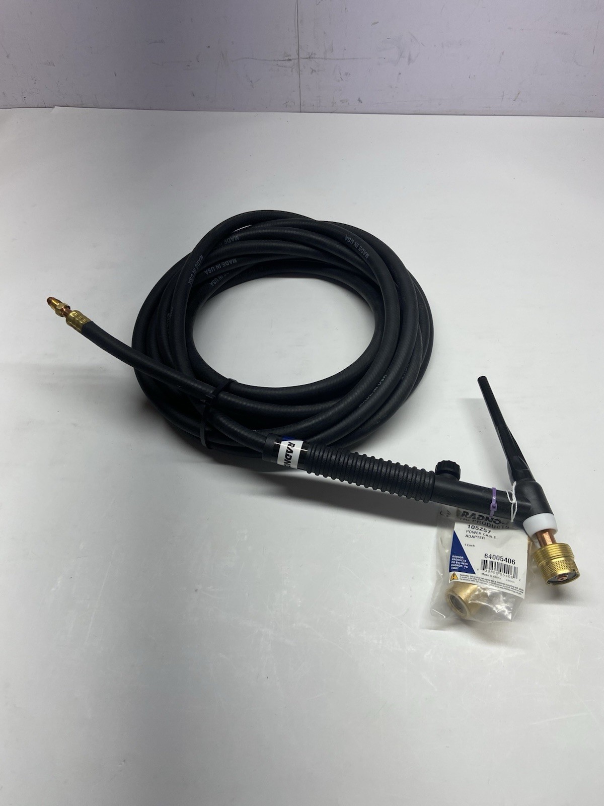 Radnor 150 Amp, Air Cooled Rig Torch Head, 17fv-25-R, 25’ With 60° Flex Head