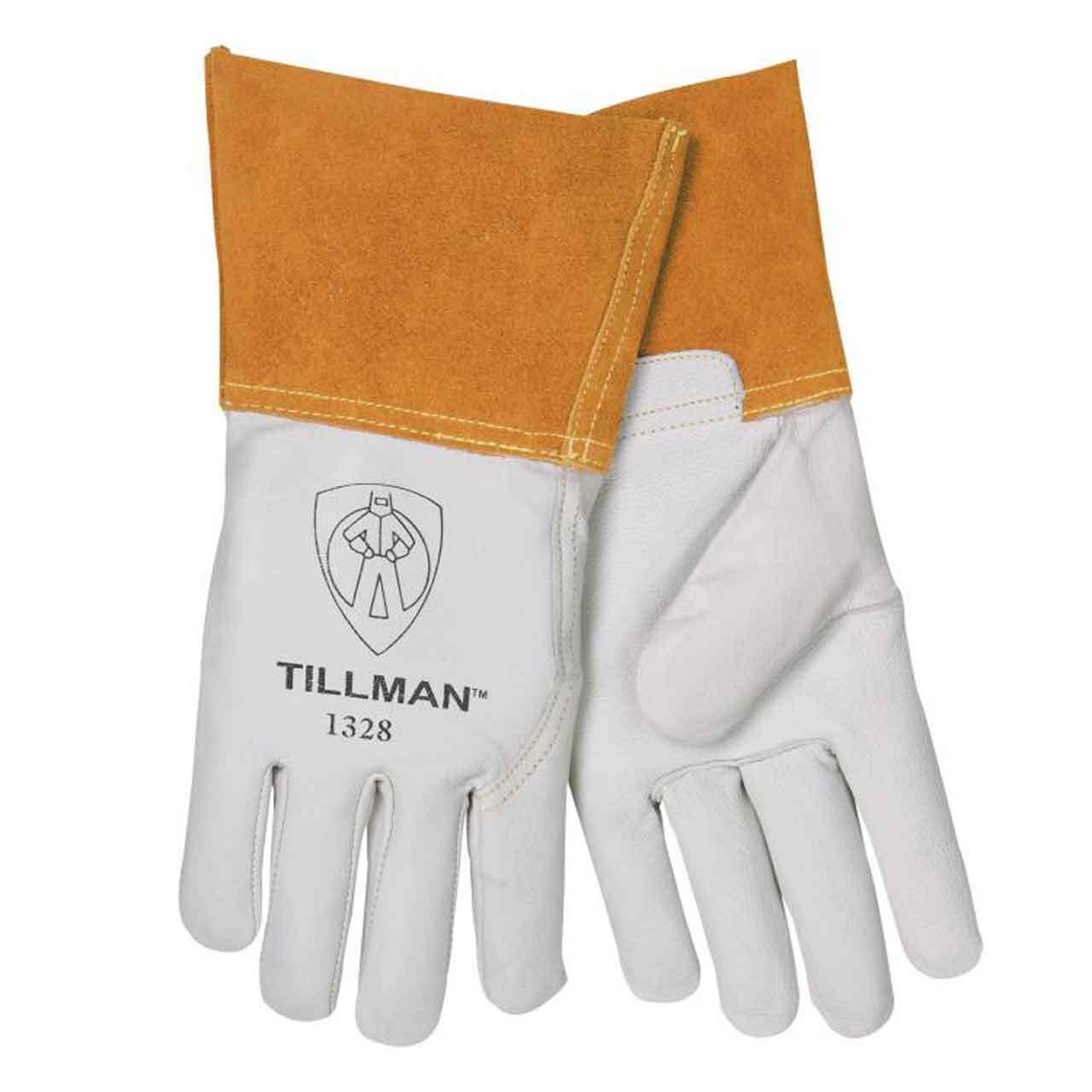 Tillman 1328 Top Grain Goatskin TIG Welding Gloves 4″ Cuff Medium