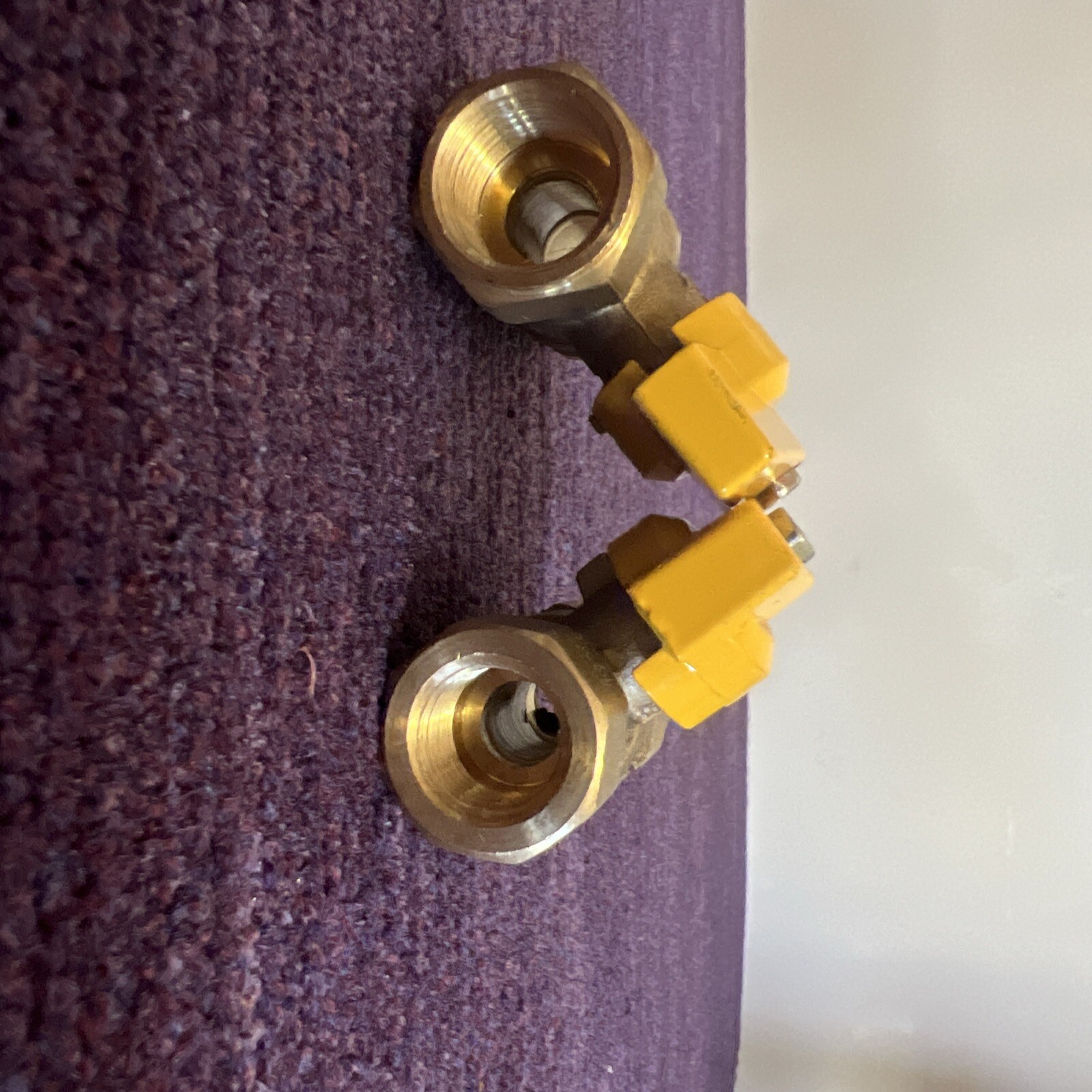3/8 “Brass Gas Ball V valve & 1/2” Brass Ball Valve. Two for the price of one.