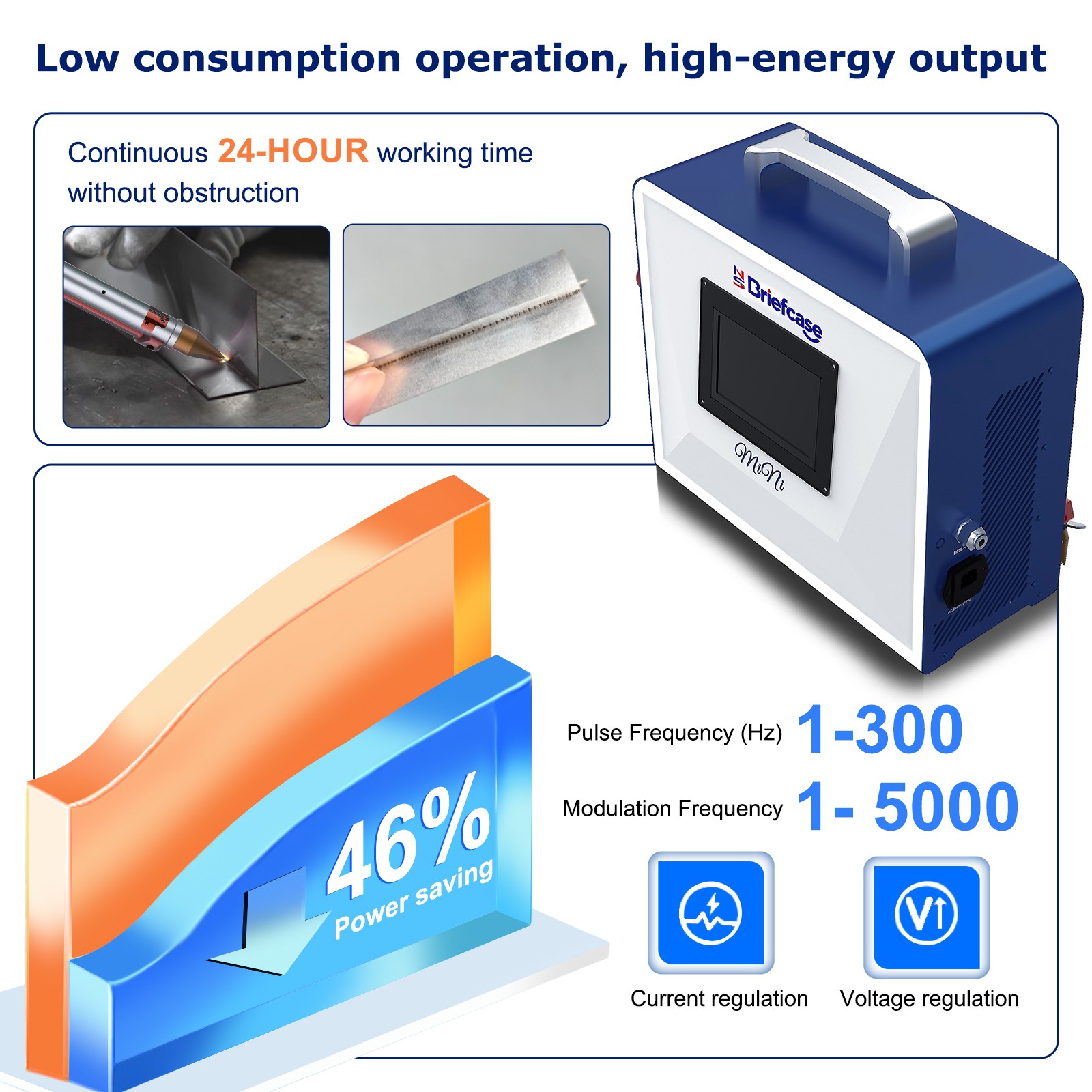 600W 6J Laser Welding Cutting Machine Spot Laser Welder / Weld 0.3-1.5mm Board