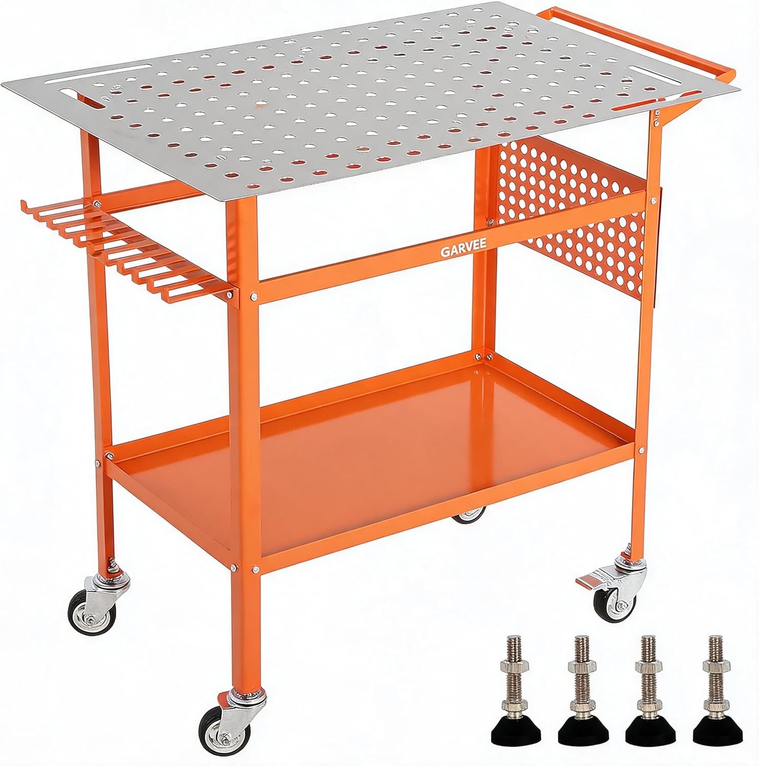 Welding Table 36″x24″ 800LBS Welding Table with Multiple Fixture Holes,Pegboard