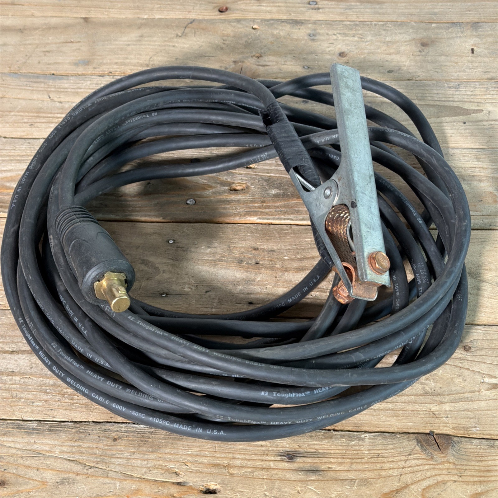 35′ Foot HTP #2 Ground Cable Clamp Assy Miller Lincoln Made in USA