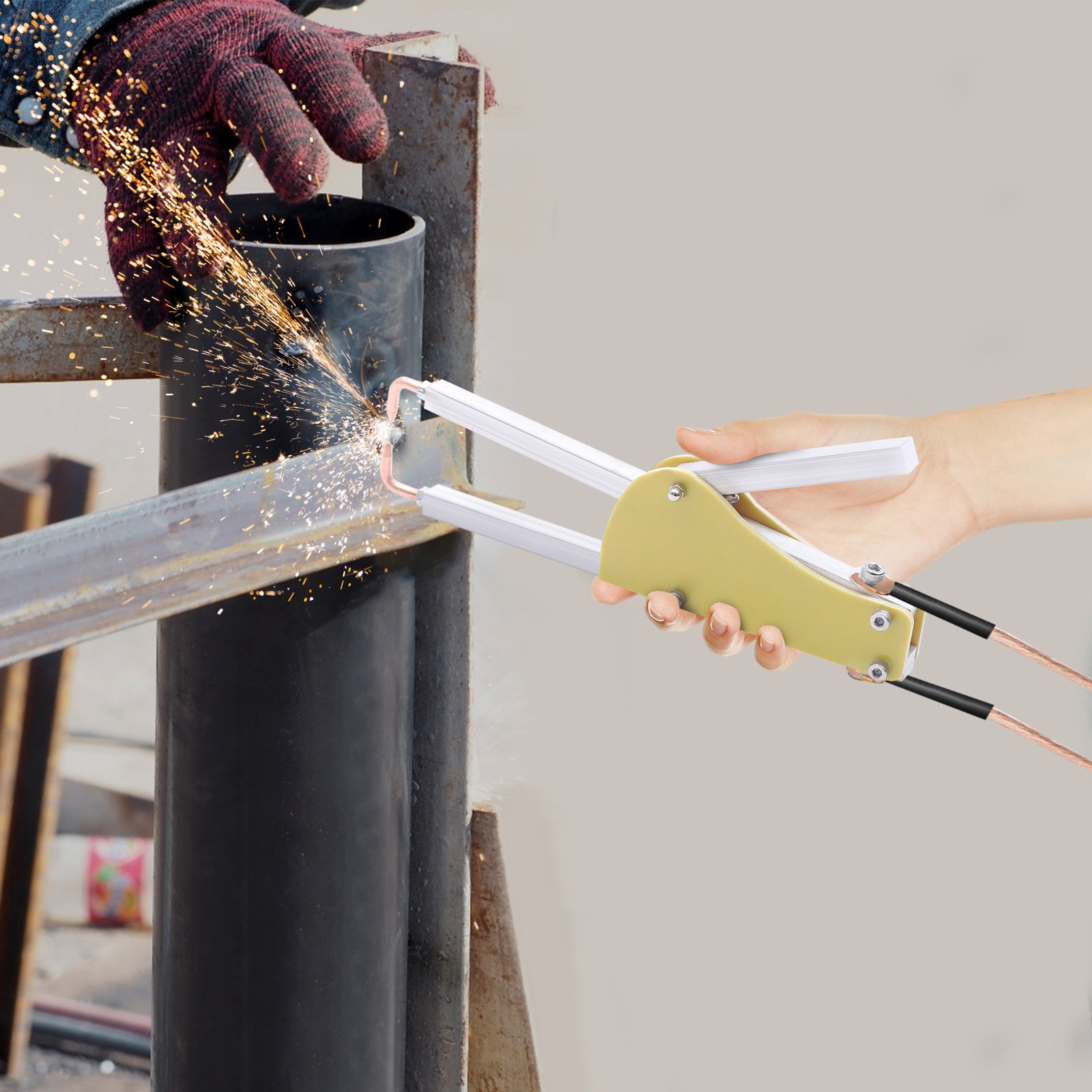 1 Pair Spot Welding Machine Welding Pliers 12.3cm Spot Welder Machine Pliers