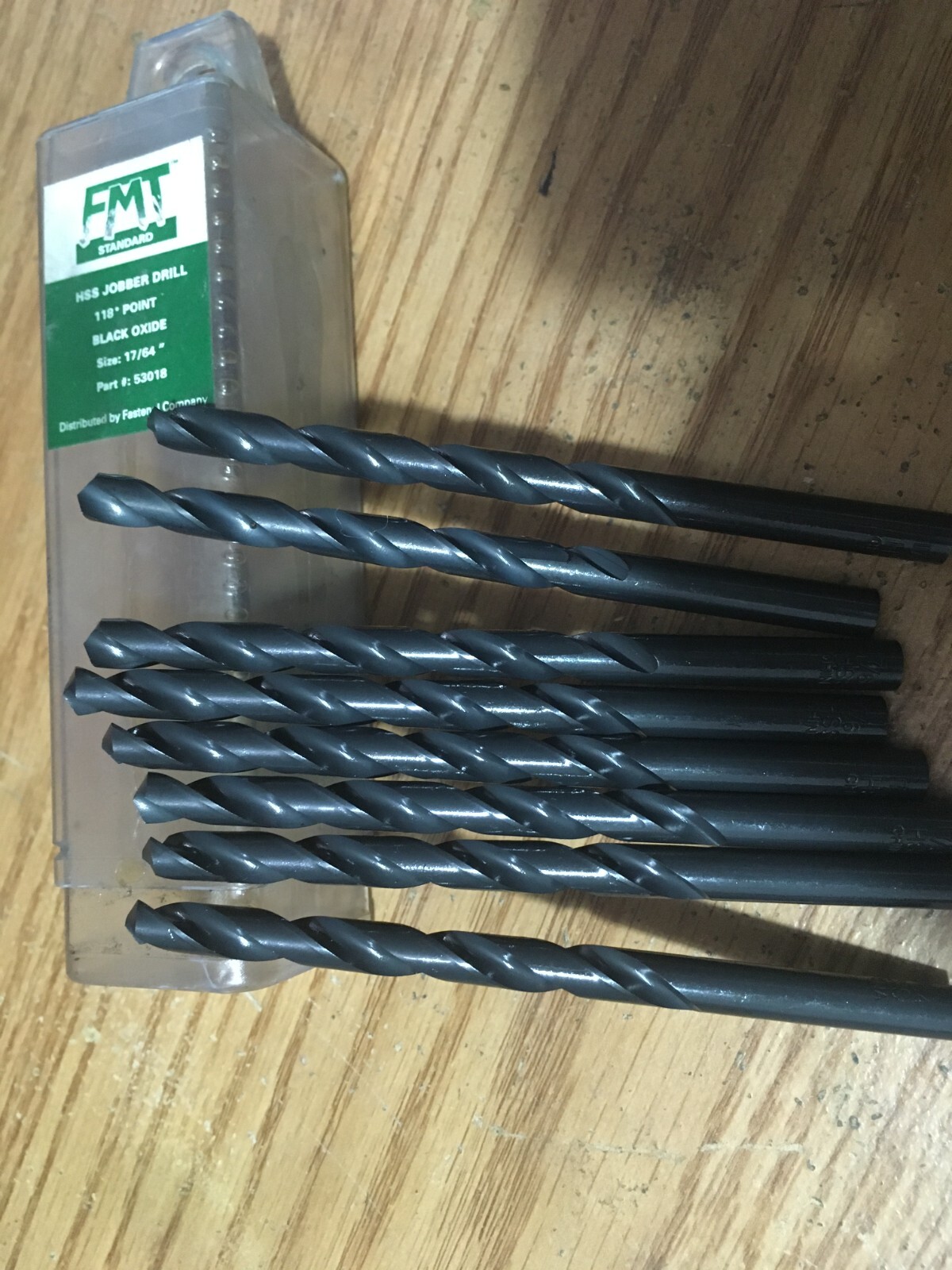 (8) 17/64″ HSS 118° Black Oxide Finish FMT® Jobber Drill Bit