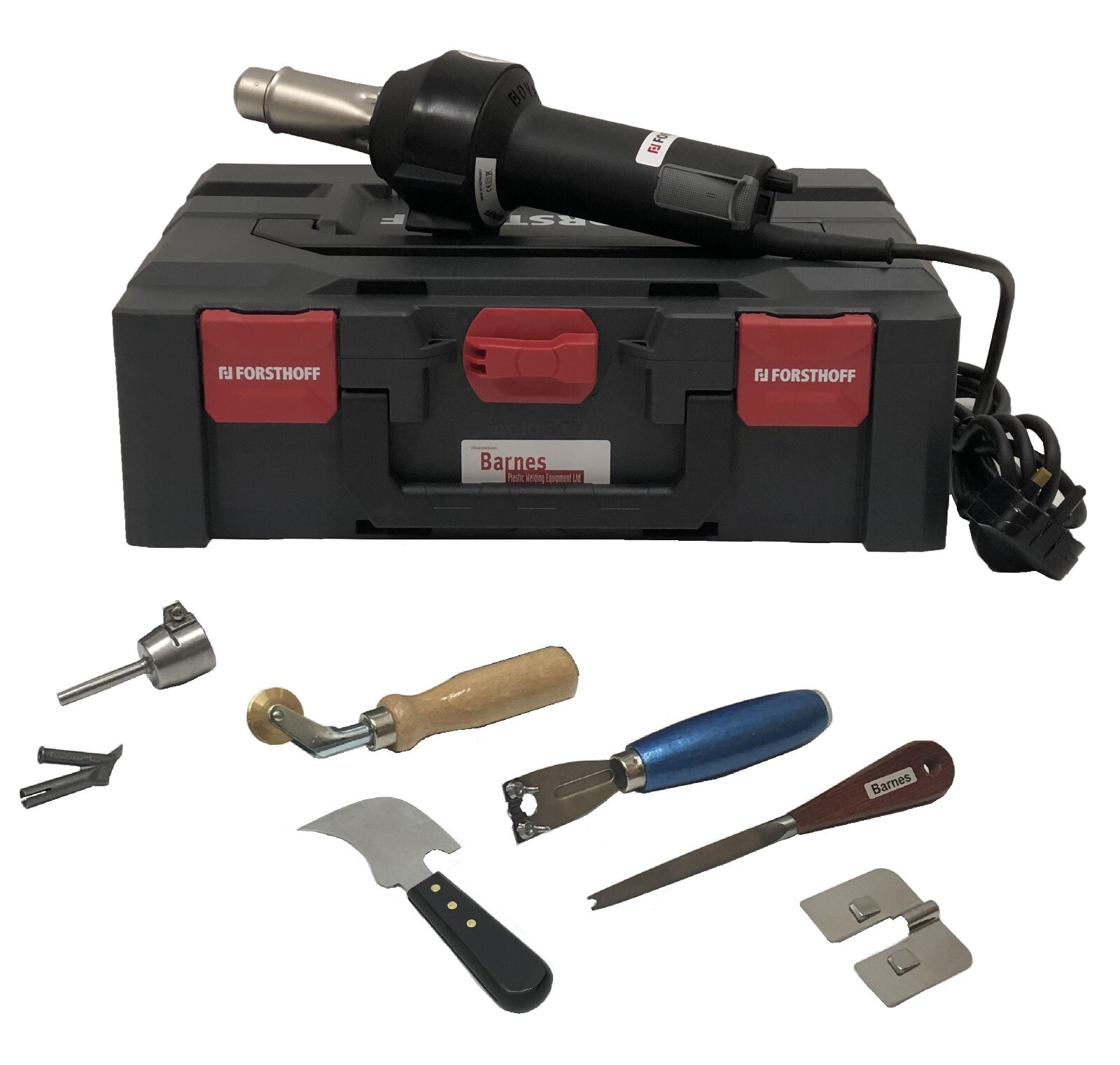 230v Forsthoff Oval Q Vinyl Floor Hot Air Welding Kit (9 Piece) New German Made