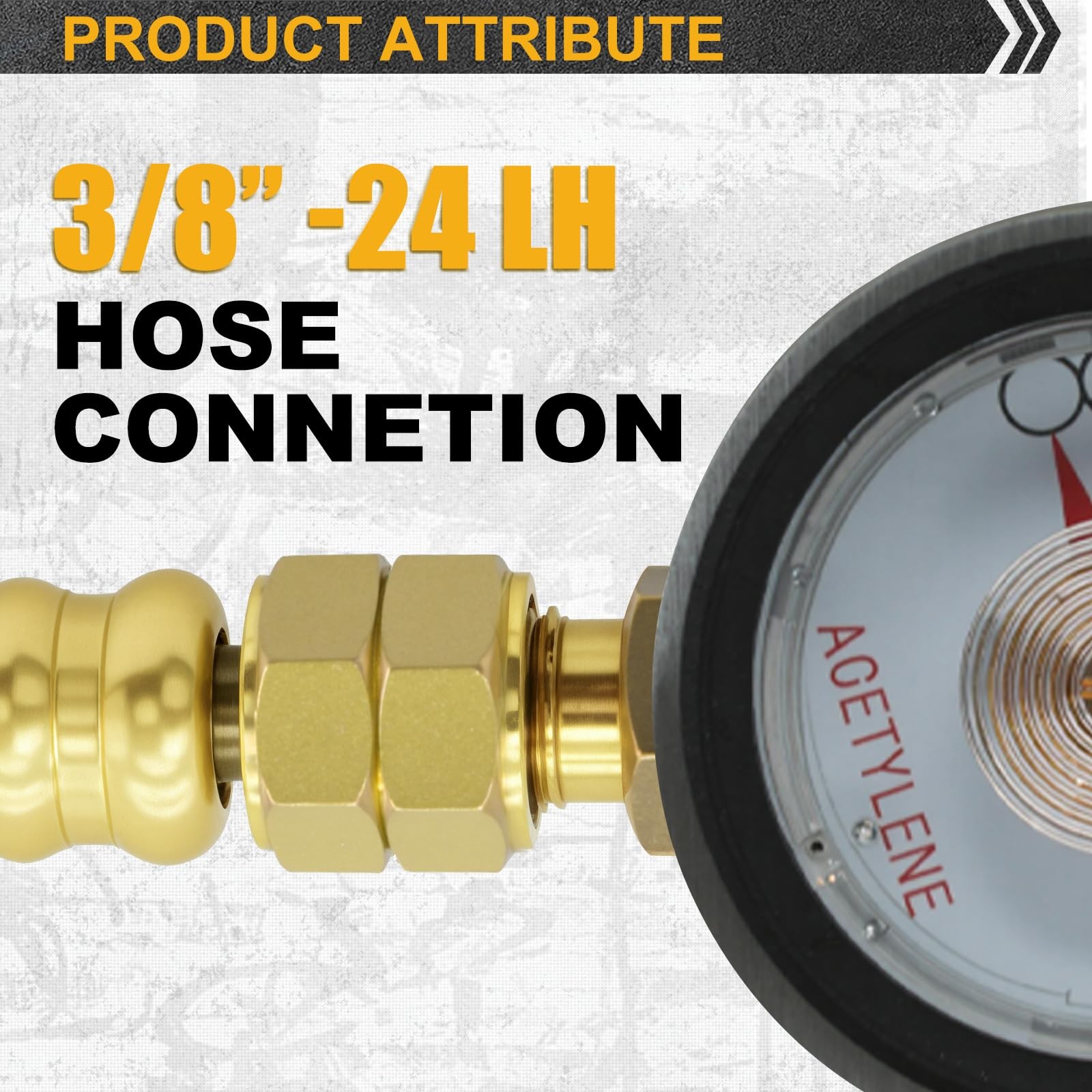 AWLOLWA Turbo Style 0386-1090 Ah-12 Hose Acetylene, “A” 12.14 feet, Red