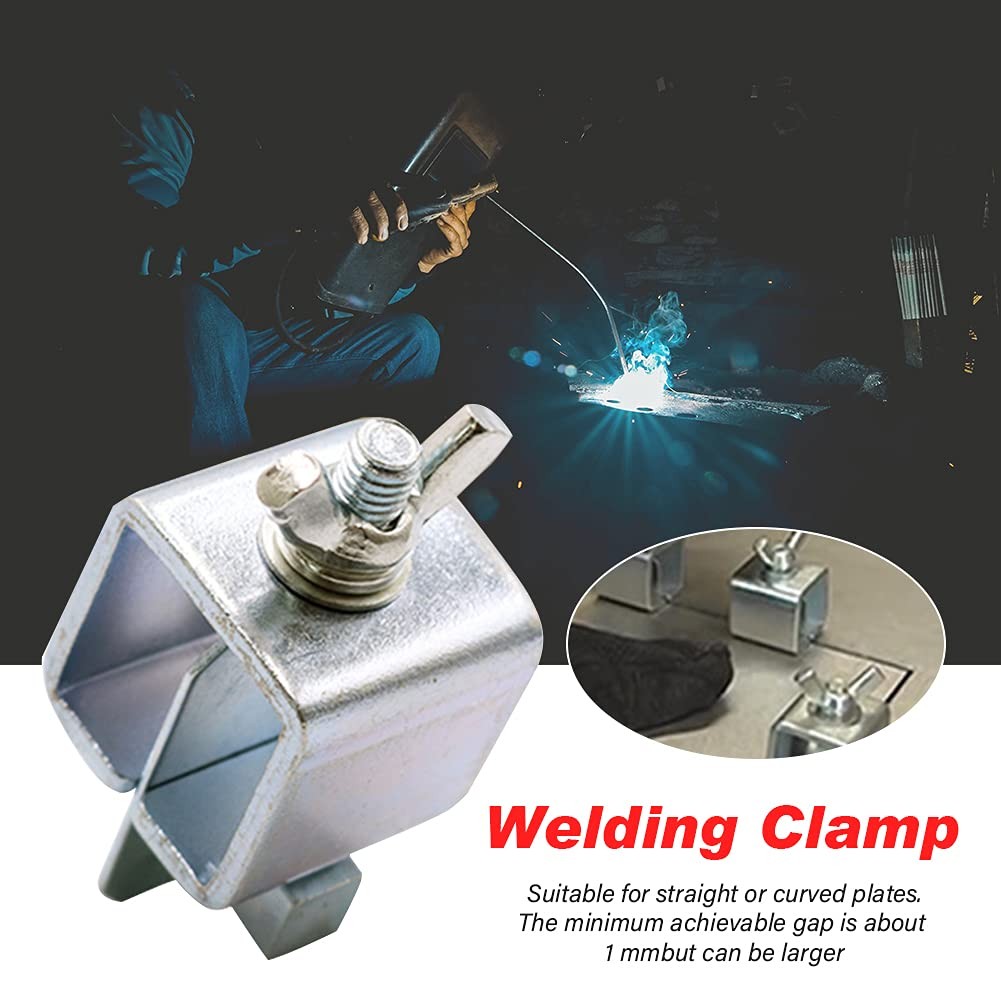 KASCLINO Butt Welding Clamps, 8pcs Multifunctional Small free size, Silver