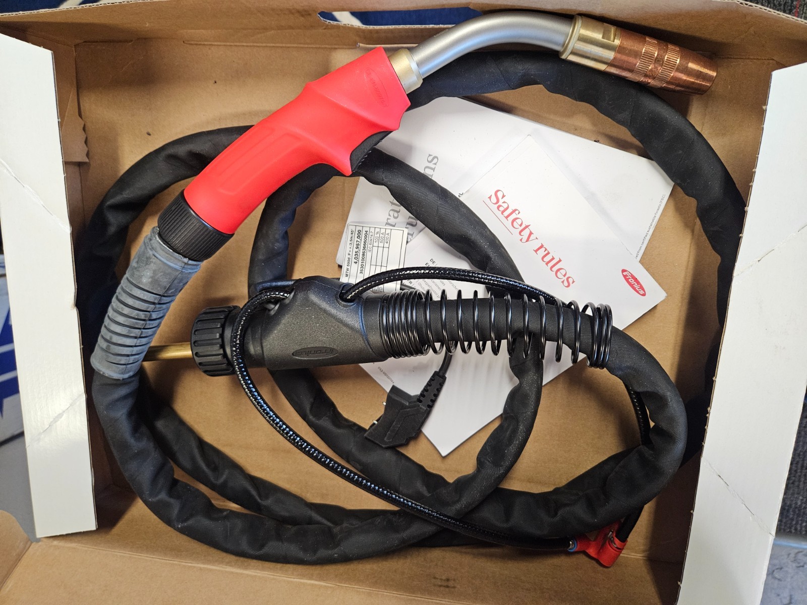 FRONIUS Mig welding gun torch Water cooled MTW 500d/F++/3,5m/45 deg. neck. NIB