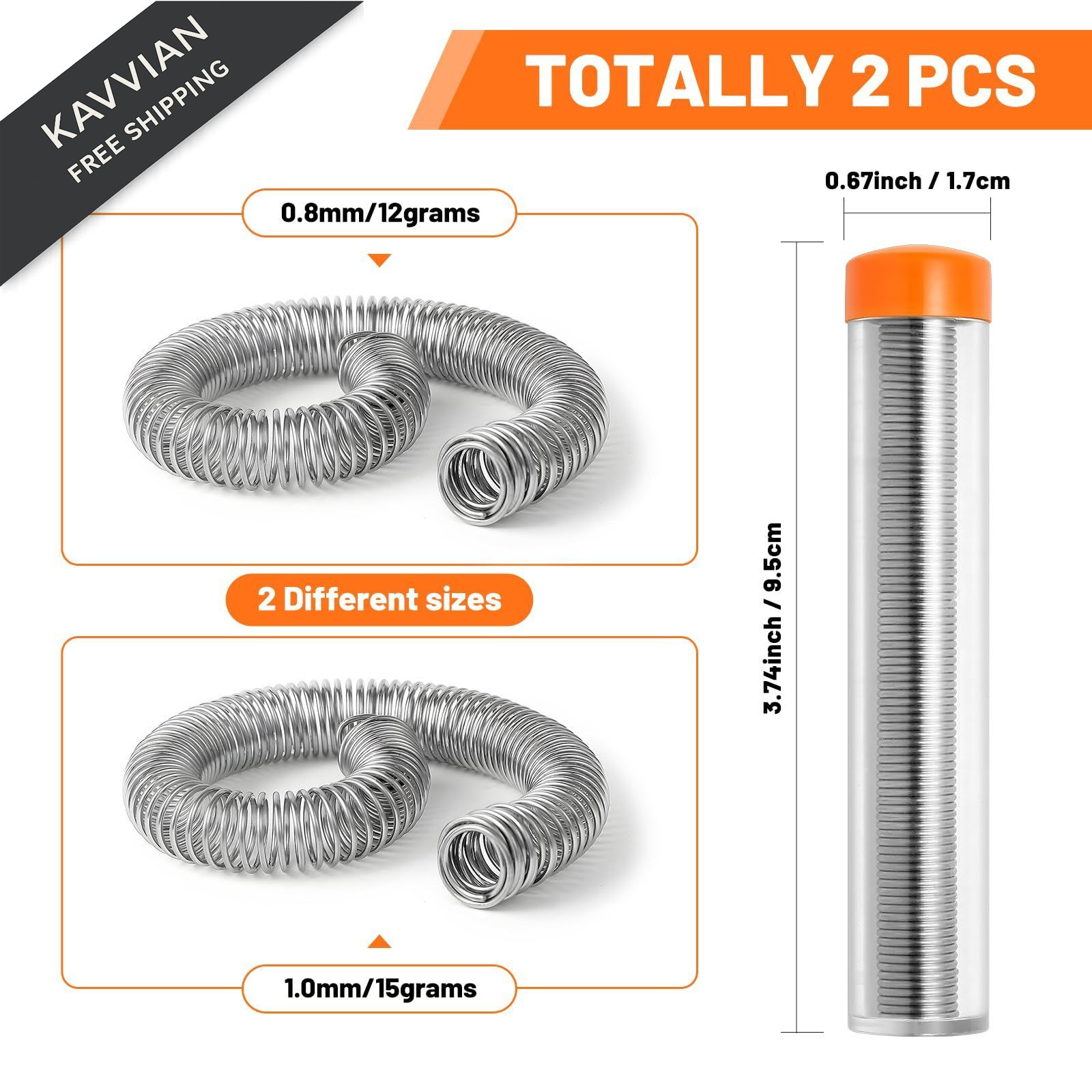 WLuogcu60/40 Solder Wire, 0.8mm & 1.0mm Rosin Core Solder, Low-Temperature…