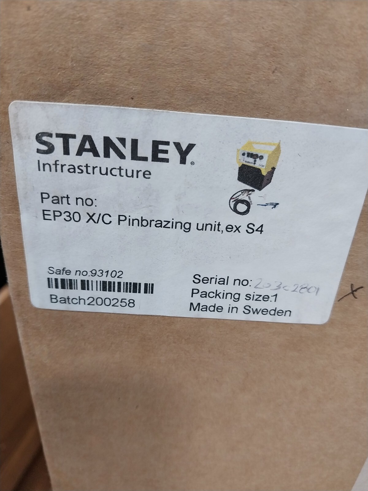 Stanley EP30200 Electronic Pin Brazing Unit New