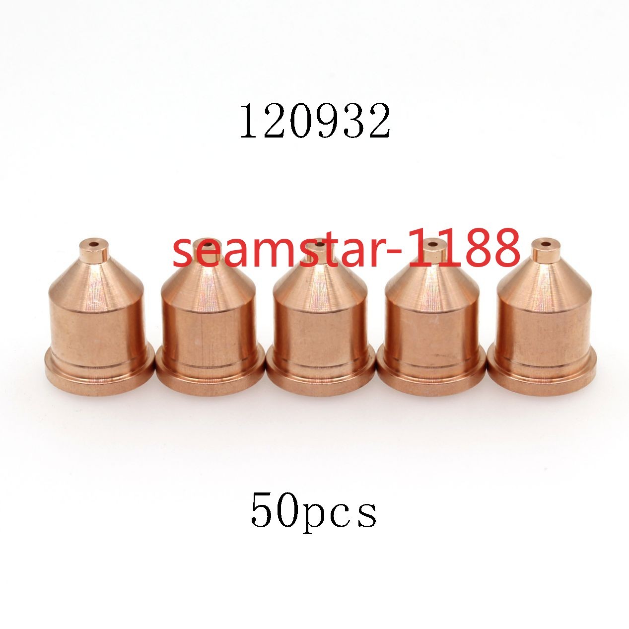 WS 120932 Plasma Cutter Consumables Aftermarket Nozzle Tips 40A fit 1250 Qty-50