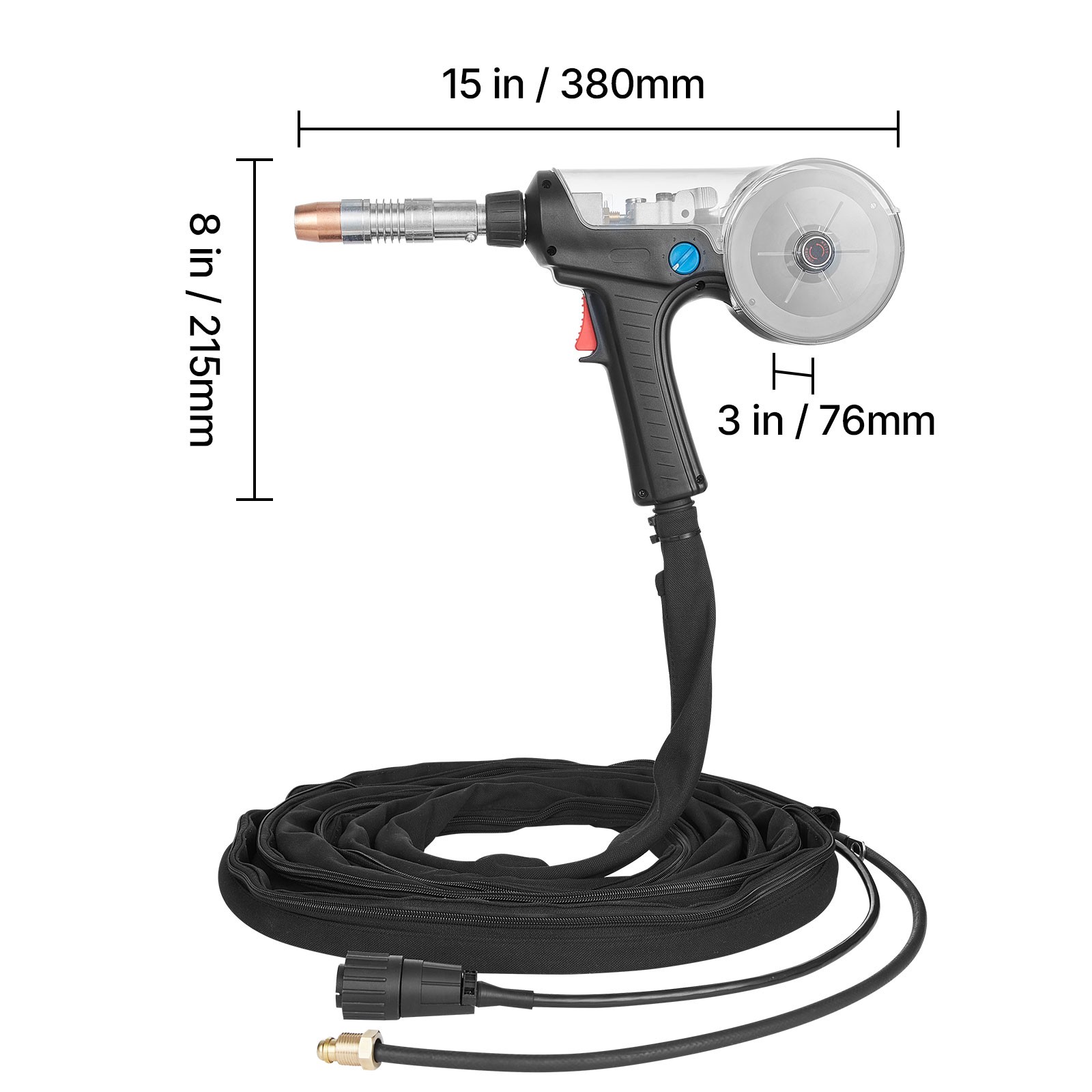160Amp Spool Gun with 20FT Cable, Replacement for Miller Spoolmate 200 (300497)