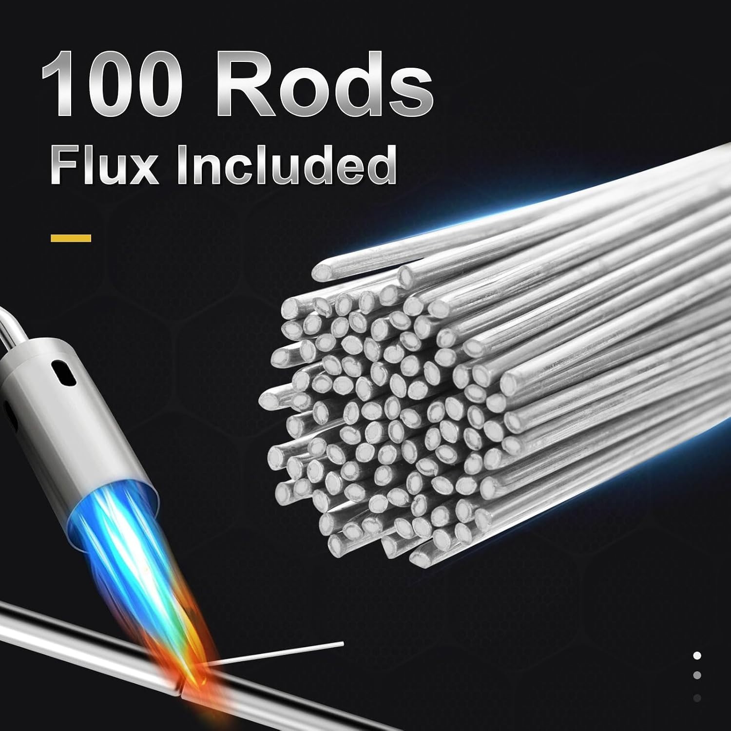 Flux-Free 1/16″ Aluminum Brazing Rods – 100 Count, Perfect for DIY Enthusiasts