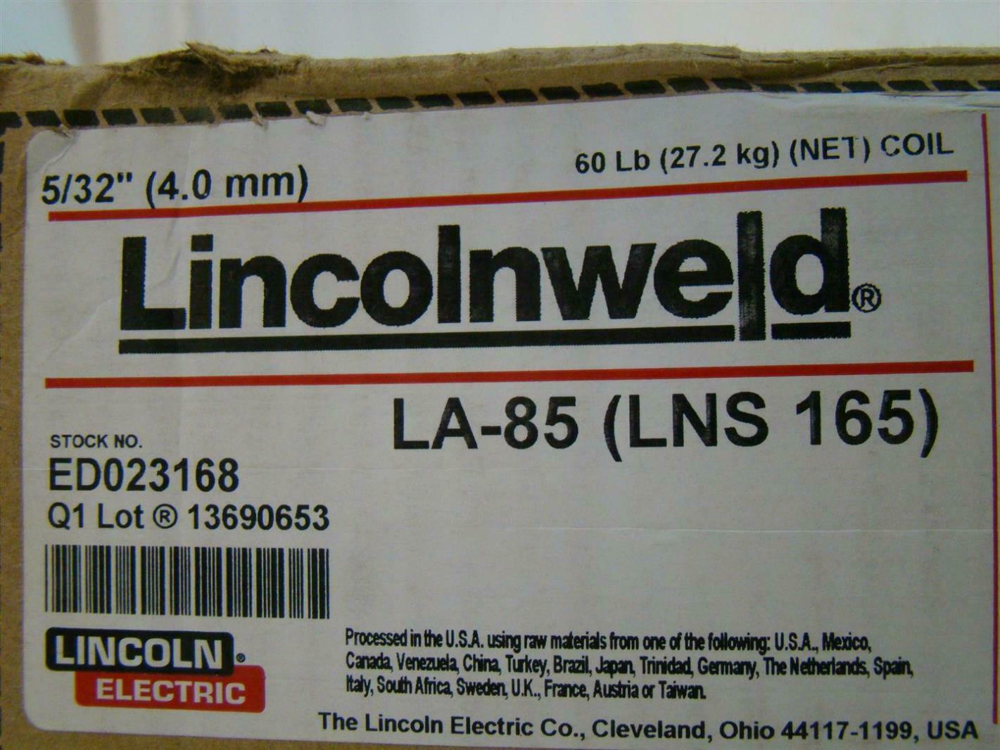 Lincoln Electric Lincolnweld 5/32″ Welding Wire 60 LBS. LA-85 ED023168