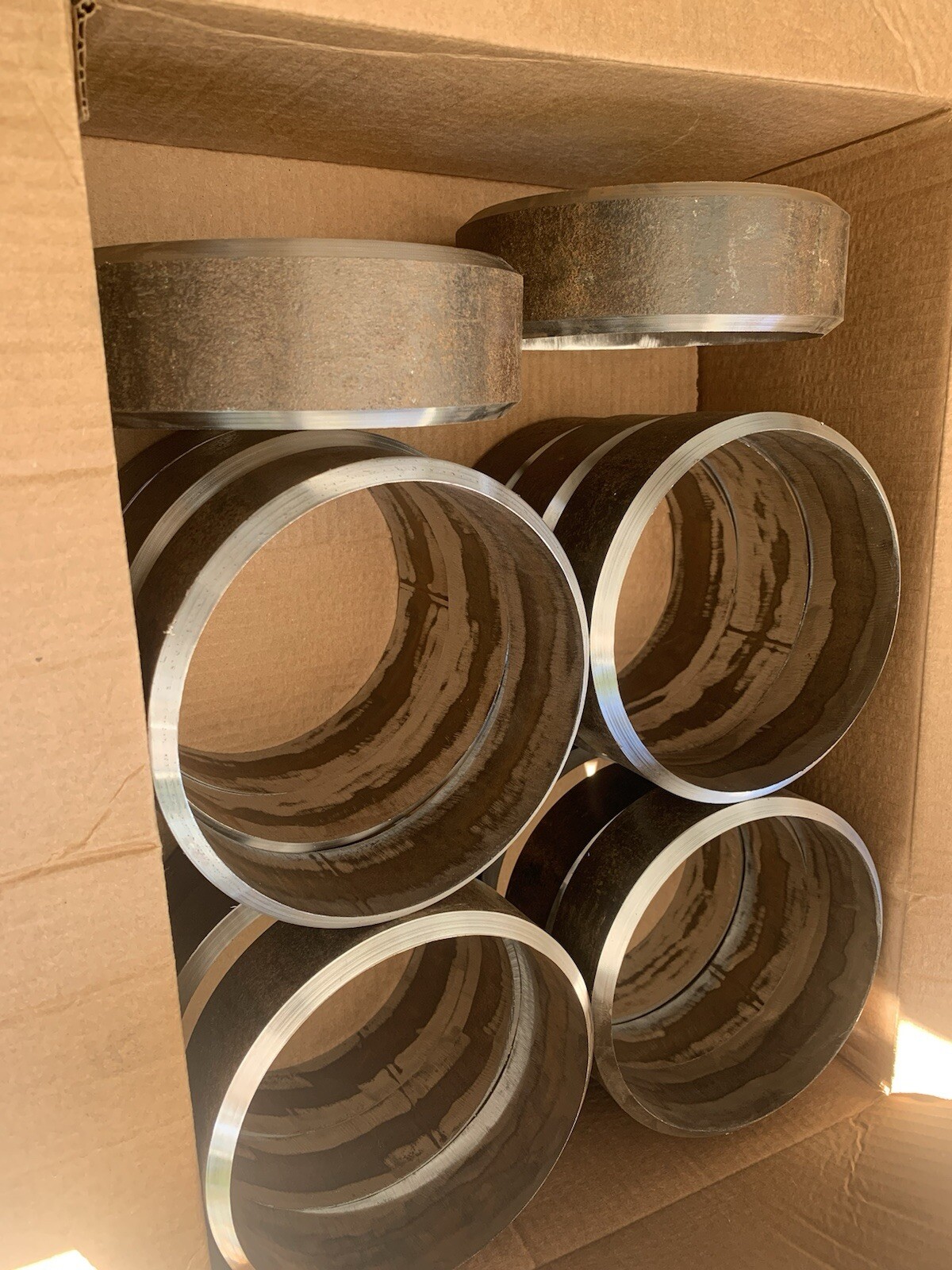 Welding COUPONSs, Pipe 12” X 1/4” Wall Thick X 2″ +/-3/16″ Long. Set of 1 pair