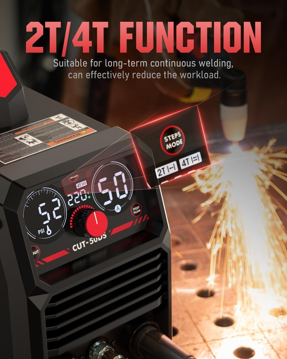 Professional YESWELDER Plasma Cutter with Air Filter, Lightweight & Efficient