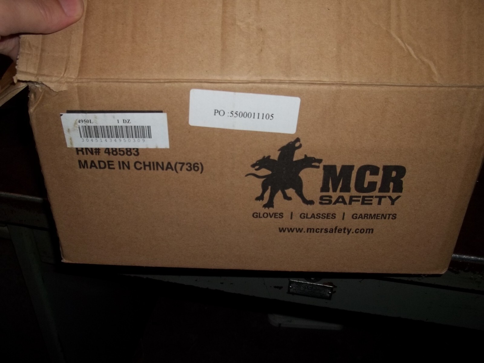LOT OF 12 PAIRS NIB MCR 4950L MUSTANG WELDING GLOVES SIZE LARGE (218)