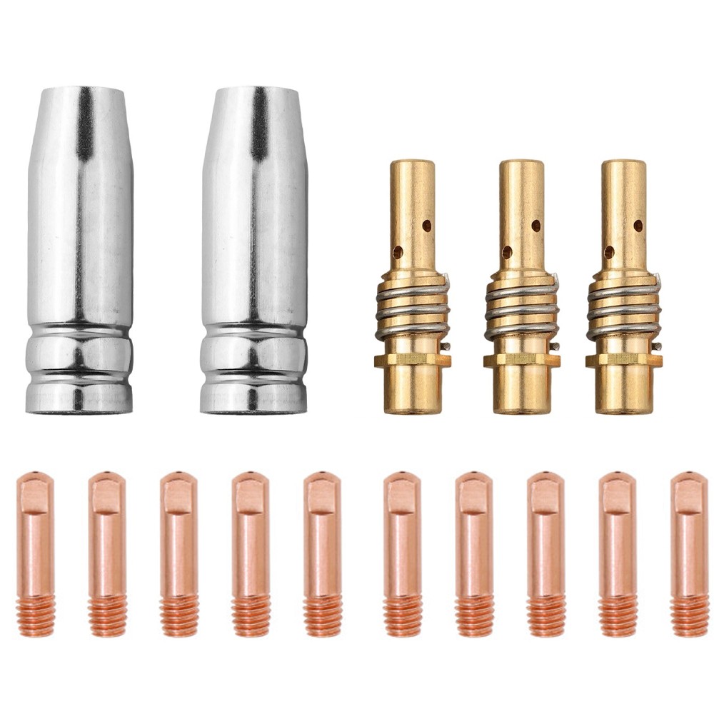 15pcs MIG Welder Nozzle Set for MB15AK Welding Machine Replacement Parts