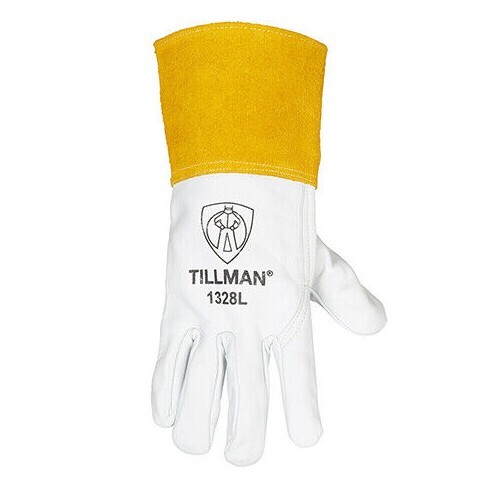 Tillman 1328 Top Grain Pearl Goatskin Leather TIG Protective Welding Gloves S-XL