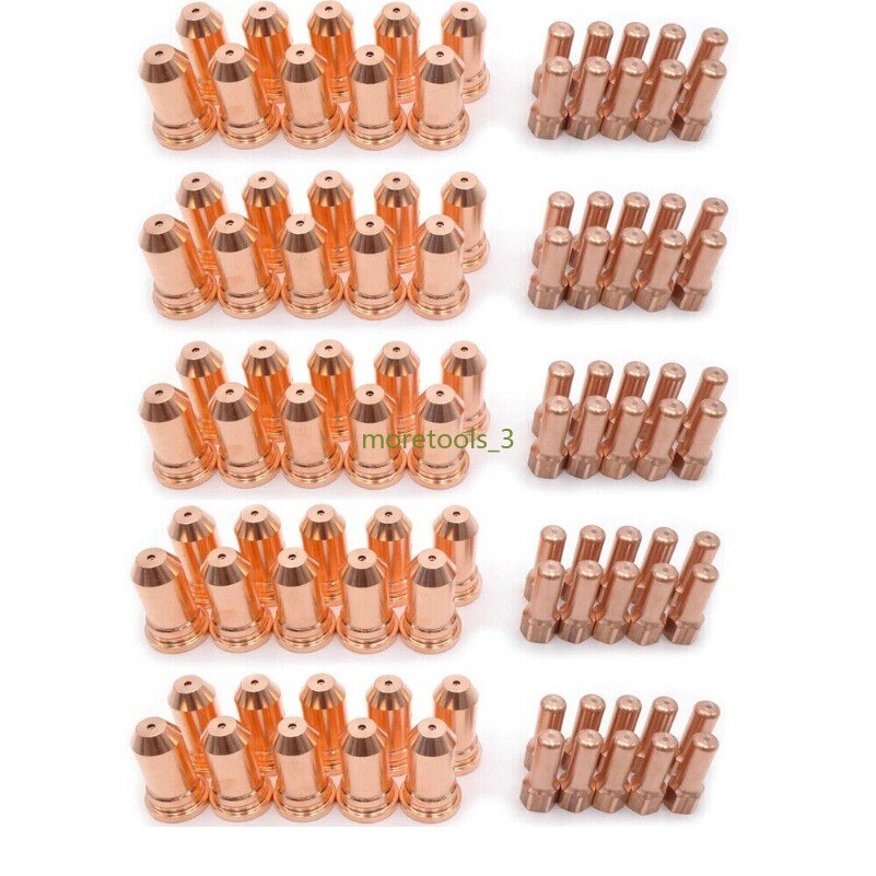 100PK 52556 Electrode 51246.12 Nozzle 1.2mm Fit PT-100 IPT100 PT100 PTM100 Torch