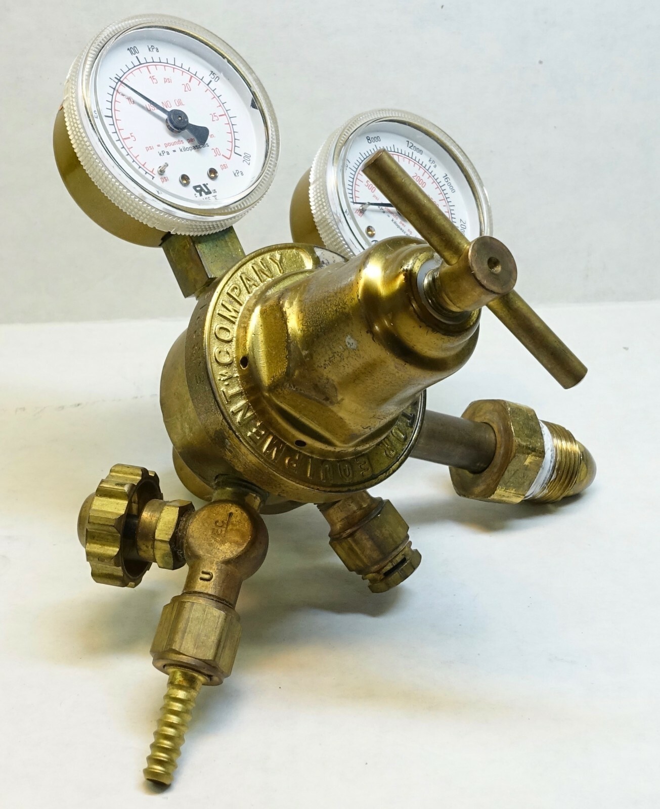 Victor Equipment Company Inert Gas Regulator Model No. 7-0262, Max 3000 psi