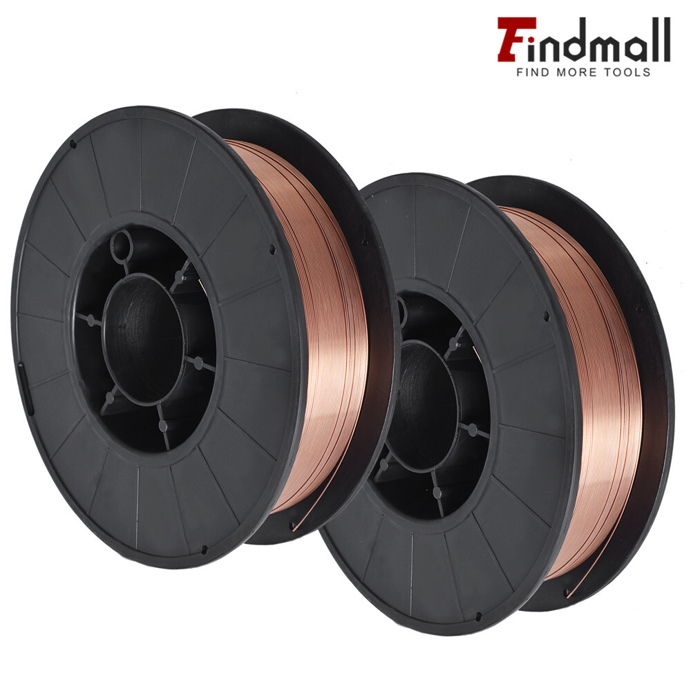 Findmall 2 Pack ER70S-6 10-lbs 0.035″ (0.9mm) Mild Steel MIG Welding Wire
