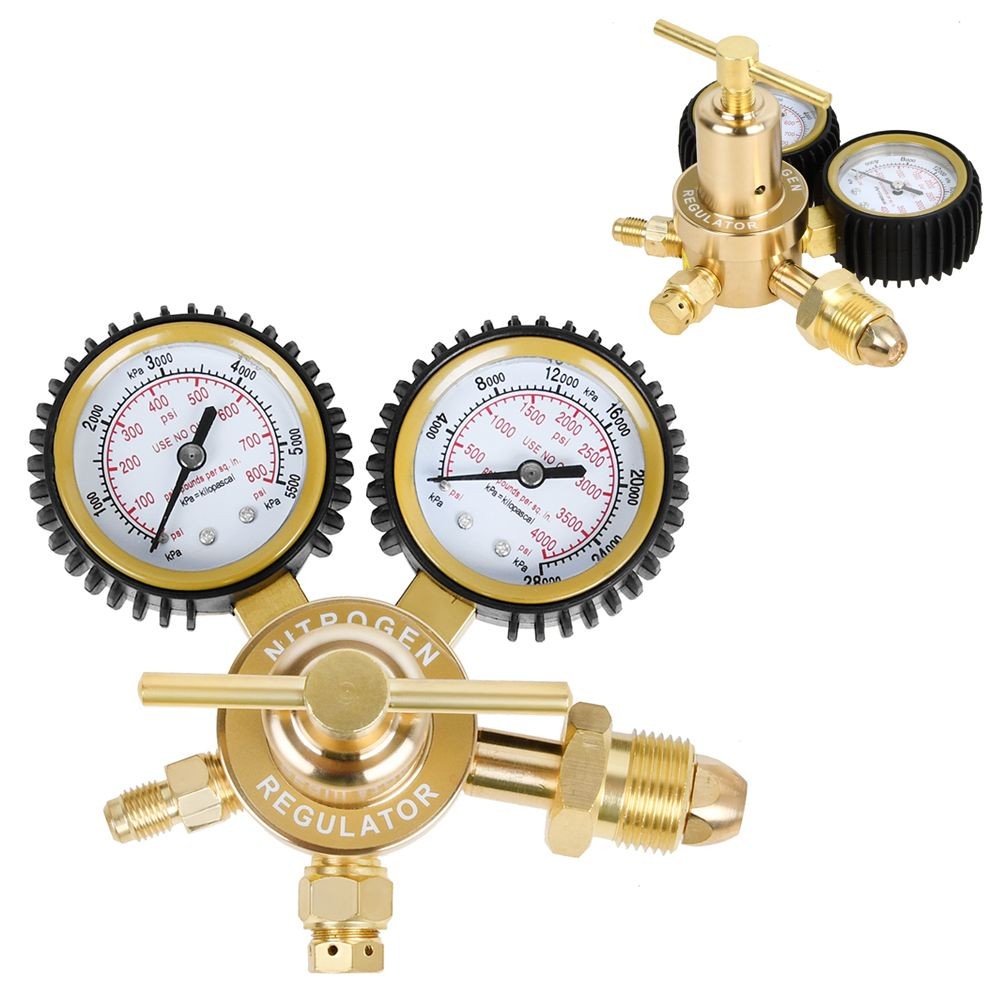 Nitrogen Tank Regulator CGA580 Inlet Connection 1/4″ Flare 0-800/4000 PSI Output