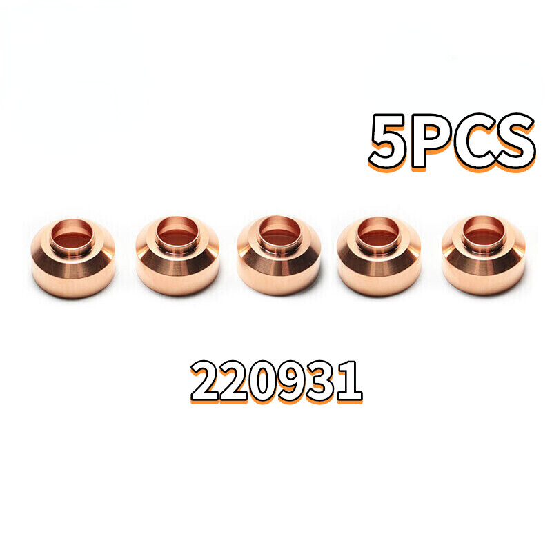 5pcs Plasma Cutter Shield Cap 220931 Hypertherm Powermax45/65/85/105
