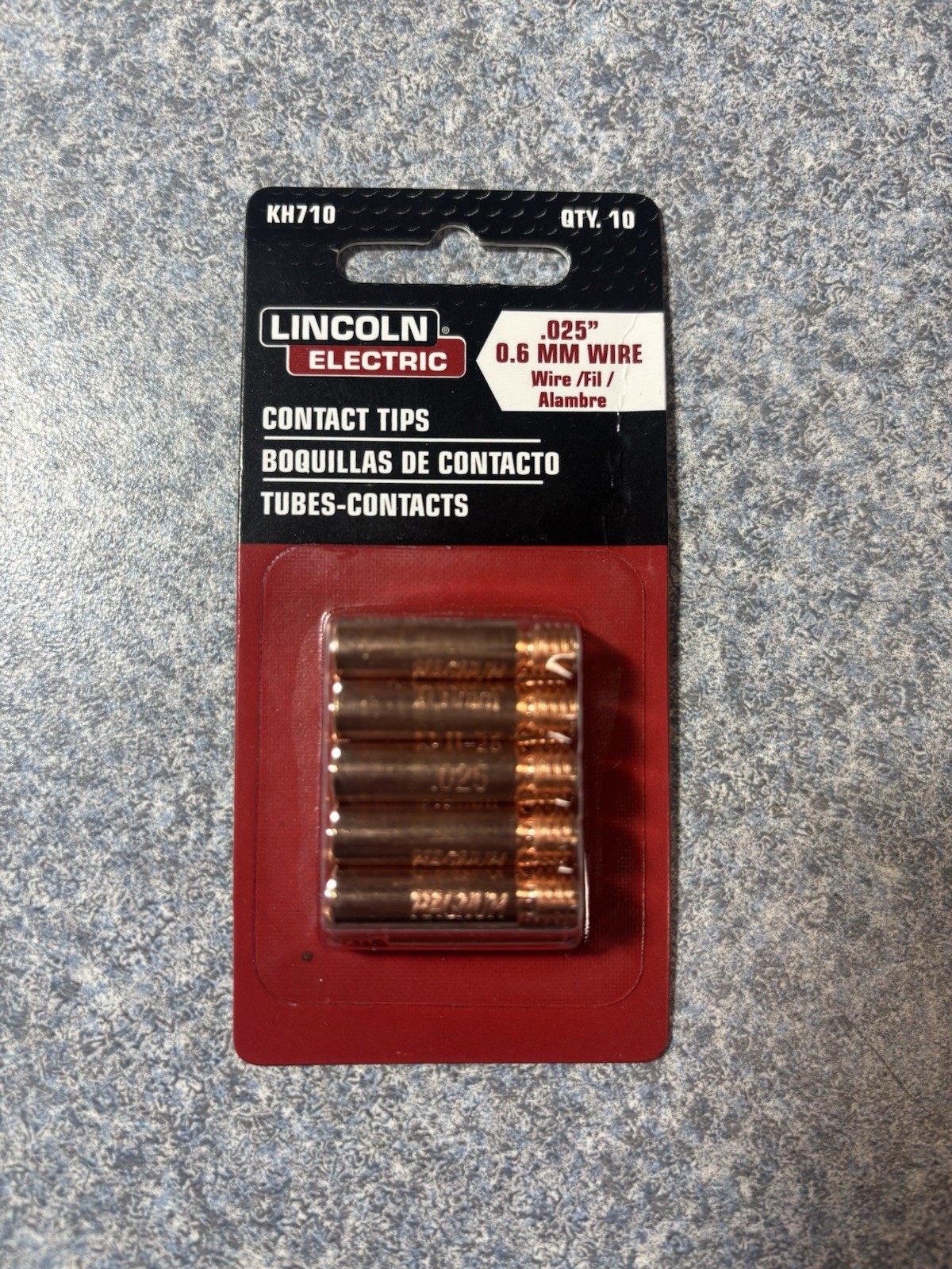 Lincoln Electric KH710 Contact Tips .025″ 0.6mm Wire Magnum 100L MIG Gun Qty 10