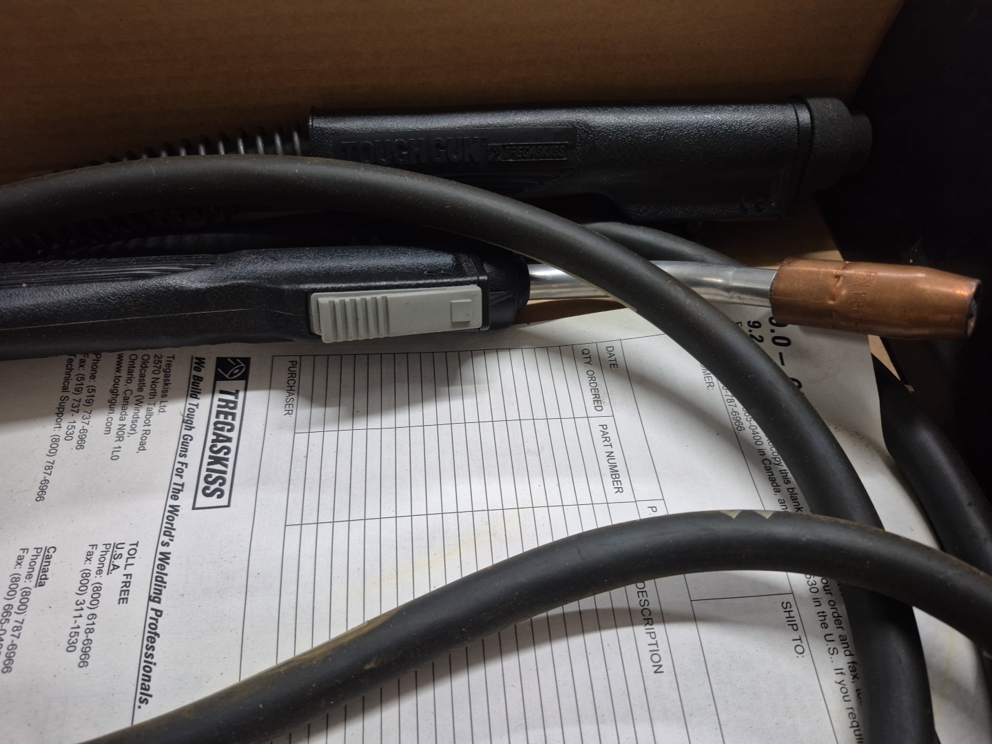Tregaskiss Tough Gun X 12′ Corded 200AMP Model # XS1812. For Mig Guns..