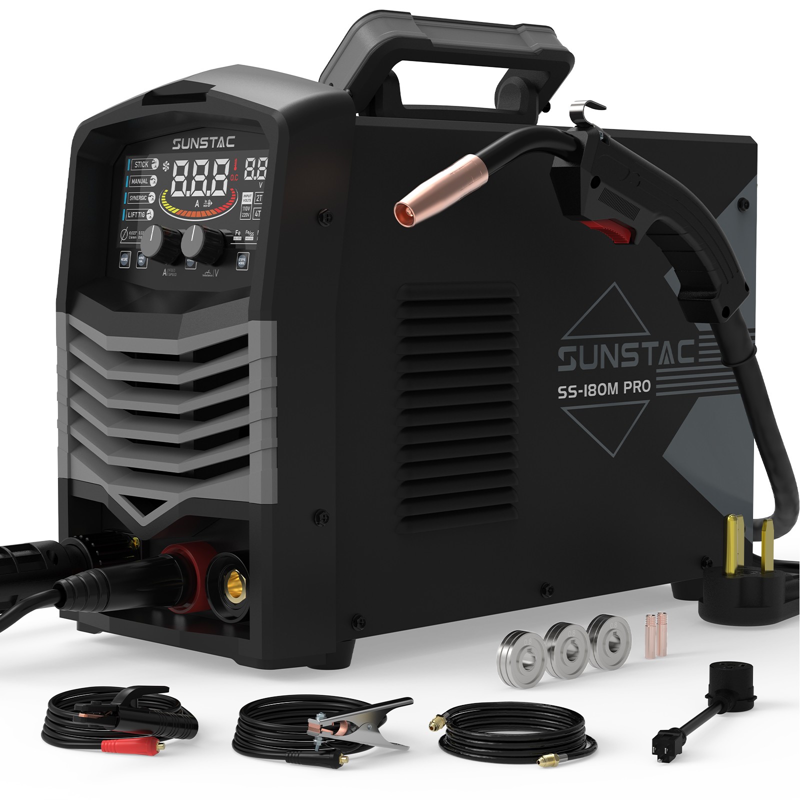 SS-180M 4-in-1 Welder – 110V/220V Dual Voltage Multi-Functional Welding Machine