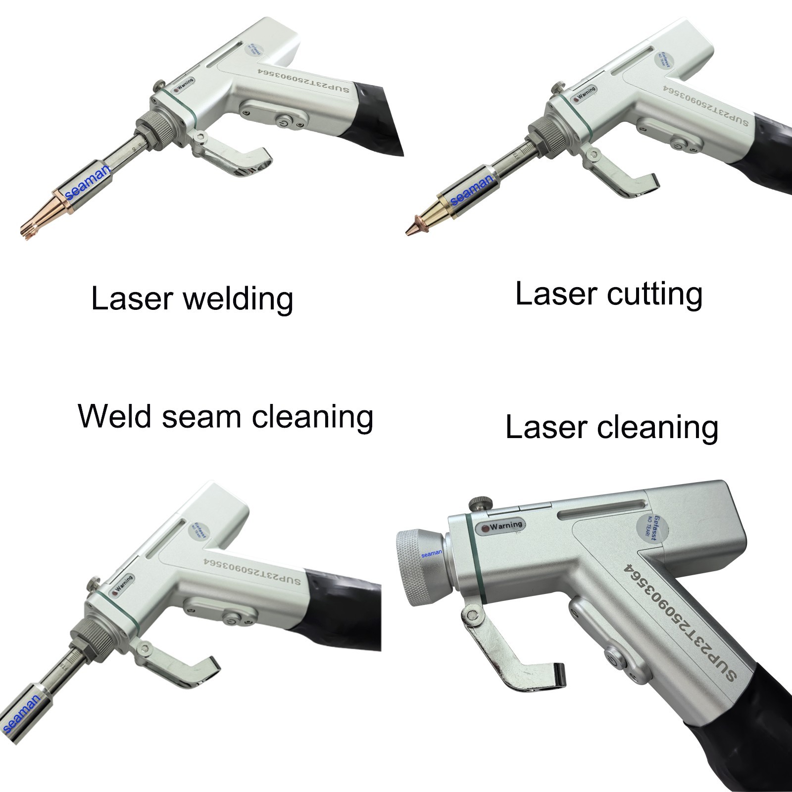 US 3000W Raycus Laser Welder Machine 4in1 Laser Welding Cutting Clean SUP23T Gun