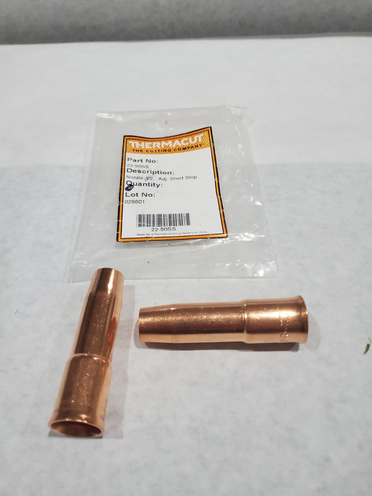Thermacut Tweco 22-50SS Short Stop Nozzle 1/2″ Adjustable Mig Welding Gun Pkg 2