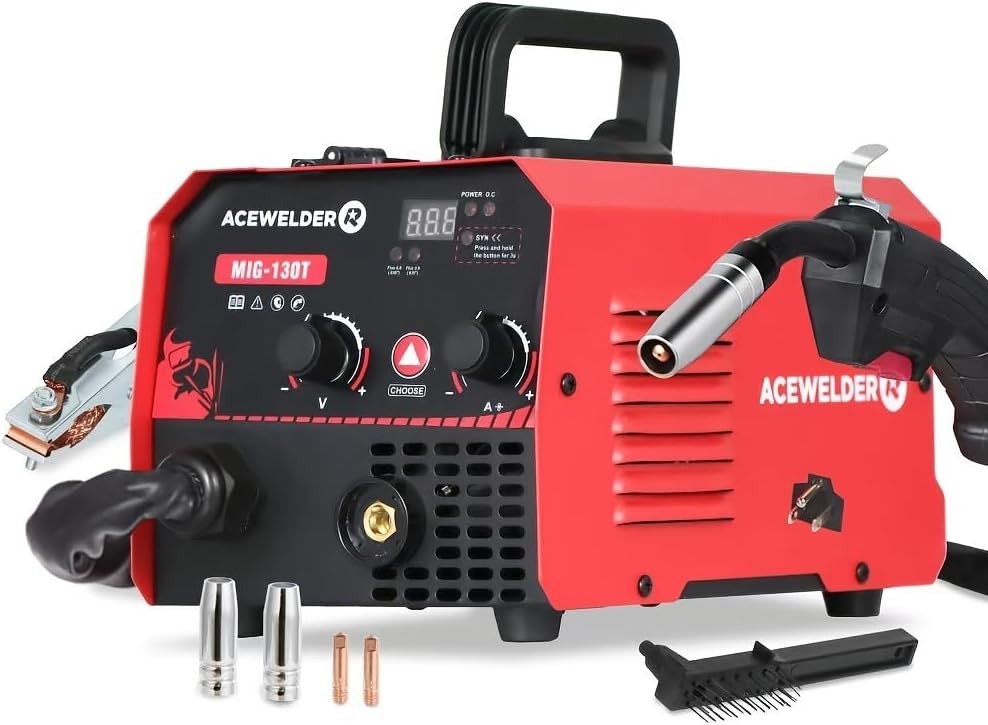 3 IN 1 Welder 140A Gasless Flux MIG/Lift Tig/Stick Welding Machine 110V Inverter